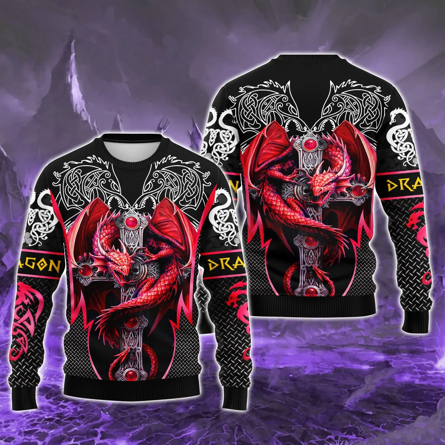 Red Dragon Tattoo 3D Full Print Shirts