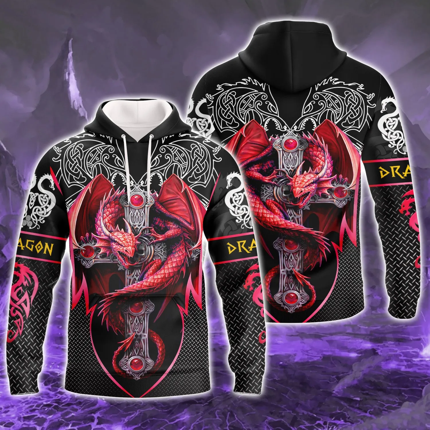 Red Dragon Tattoo 3D Full Print Shirts