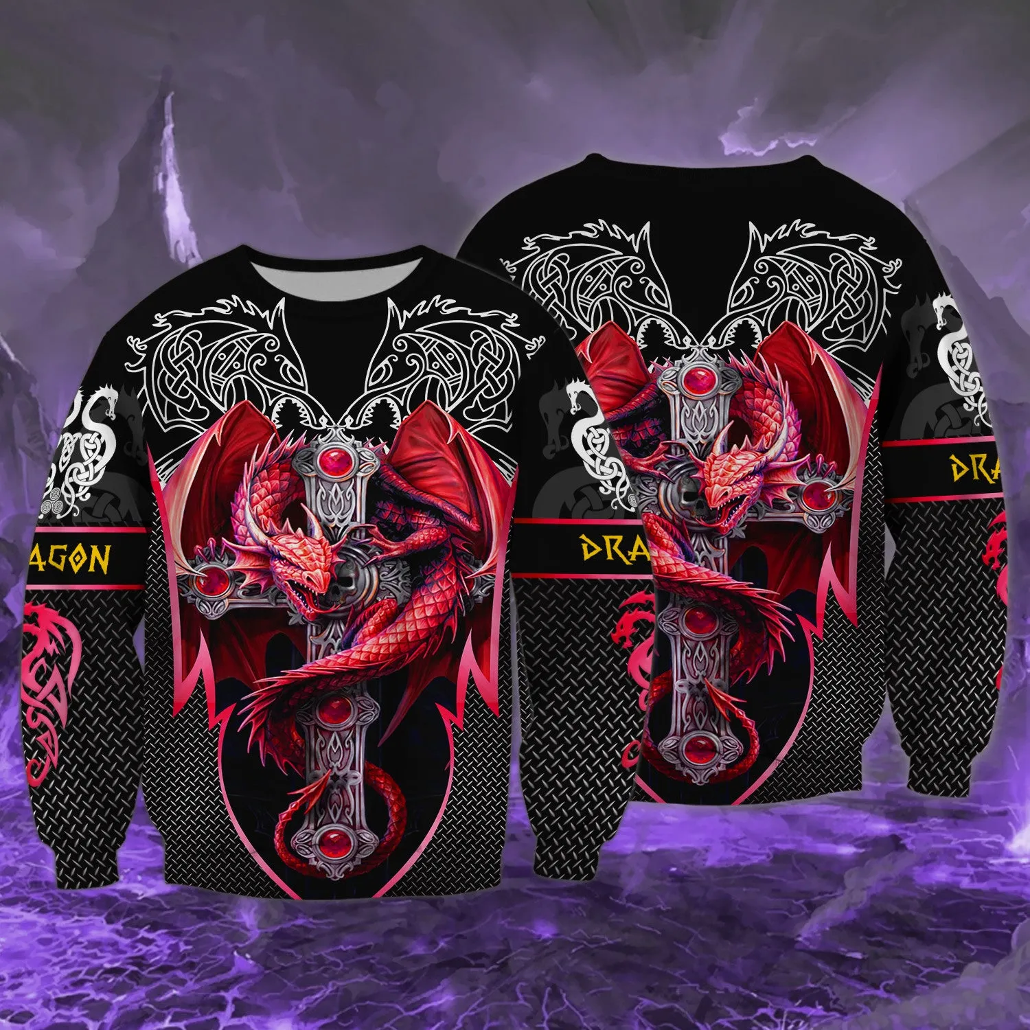 Red Dragon Tattoo 3D Full Print Shirts