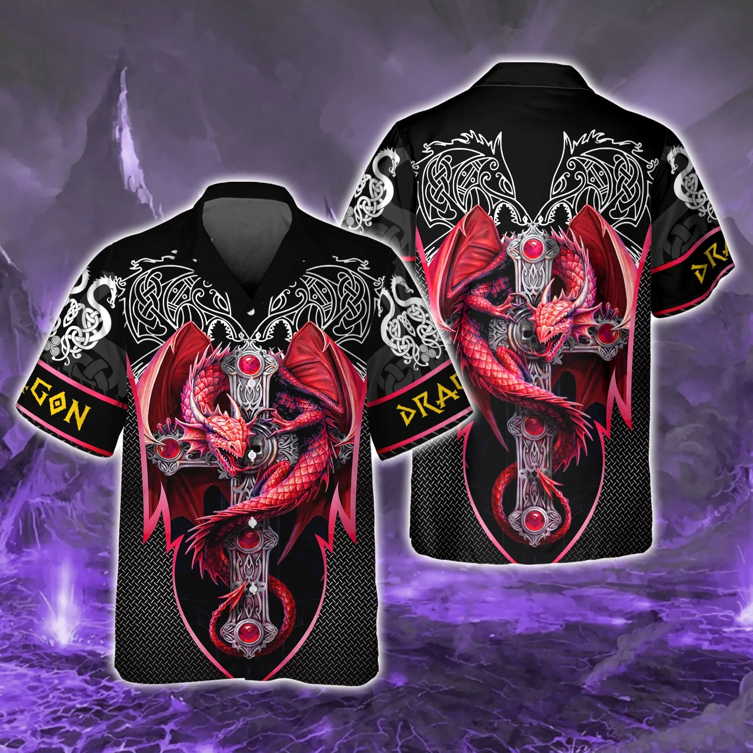 Red Dragon Tattoo 3D Full Print Shirts