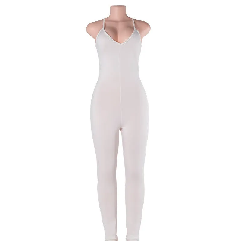 Regular Casual Fashion V-Neck Rompers Womens Jumpsuit for Women 6 Colors Jumpsuit 7160