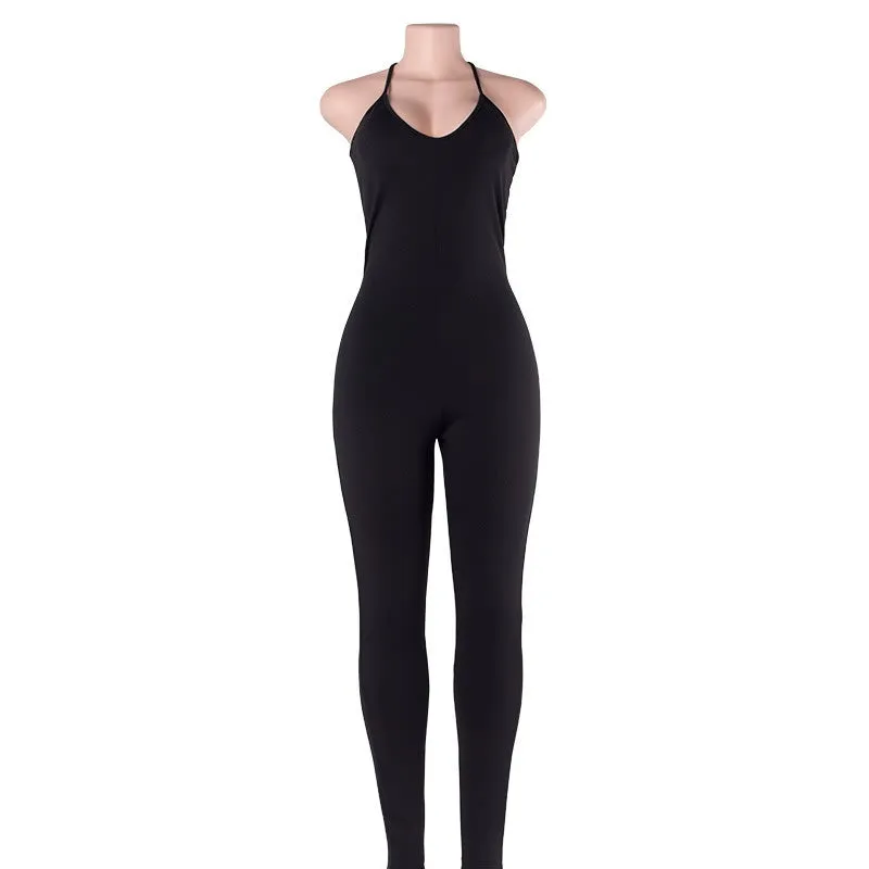 Regular Casual Fashion V-Neck Rompers Womens Jumpsuit for Women 6 Colors Jumpsuit 7160