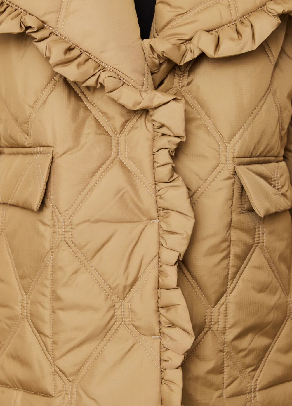 Ripstop Quilt Frill Edge Jacket