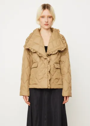Ripstop Quilt Frill Edge Jacket