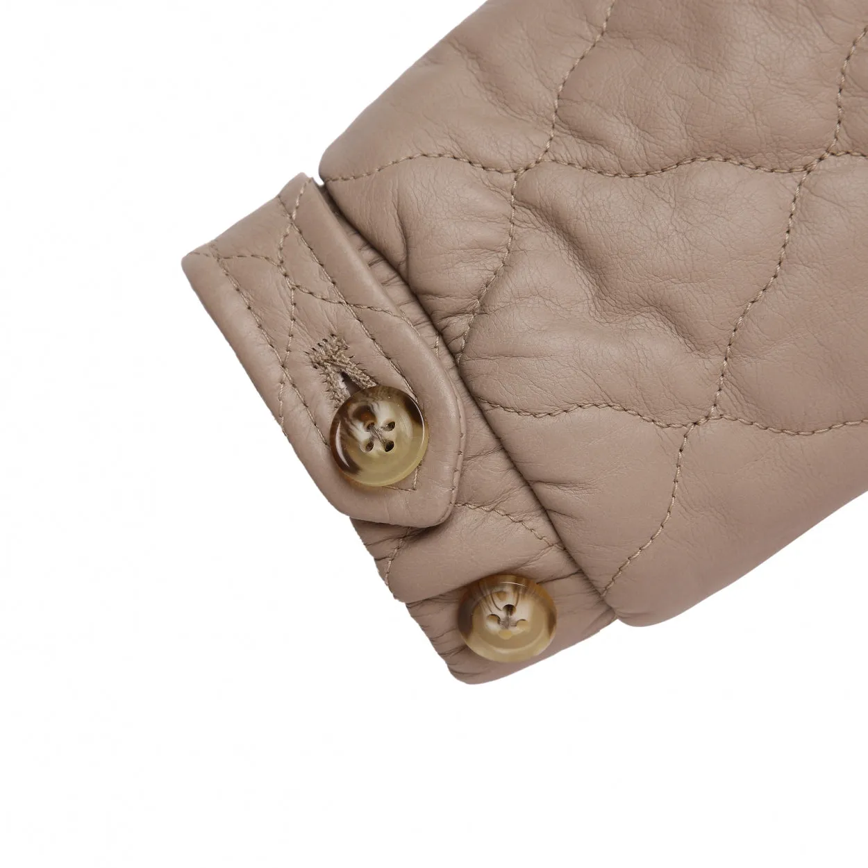Rius Leather Jacket | Grey Beige Leather
