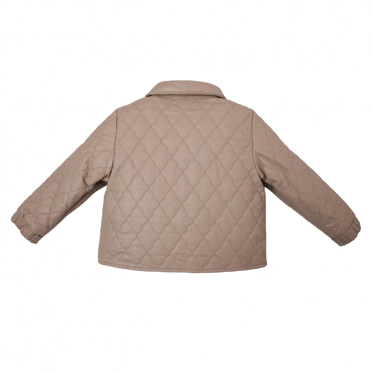 Rius Leather Jacket | Grey Beige Leather