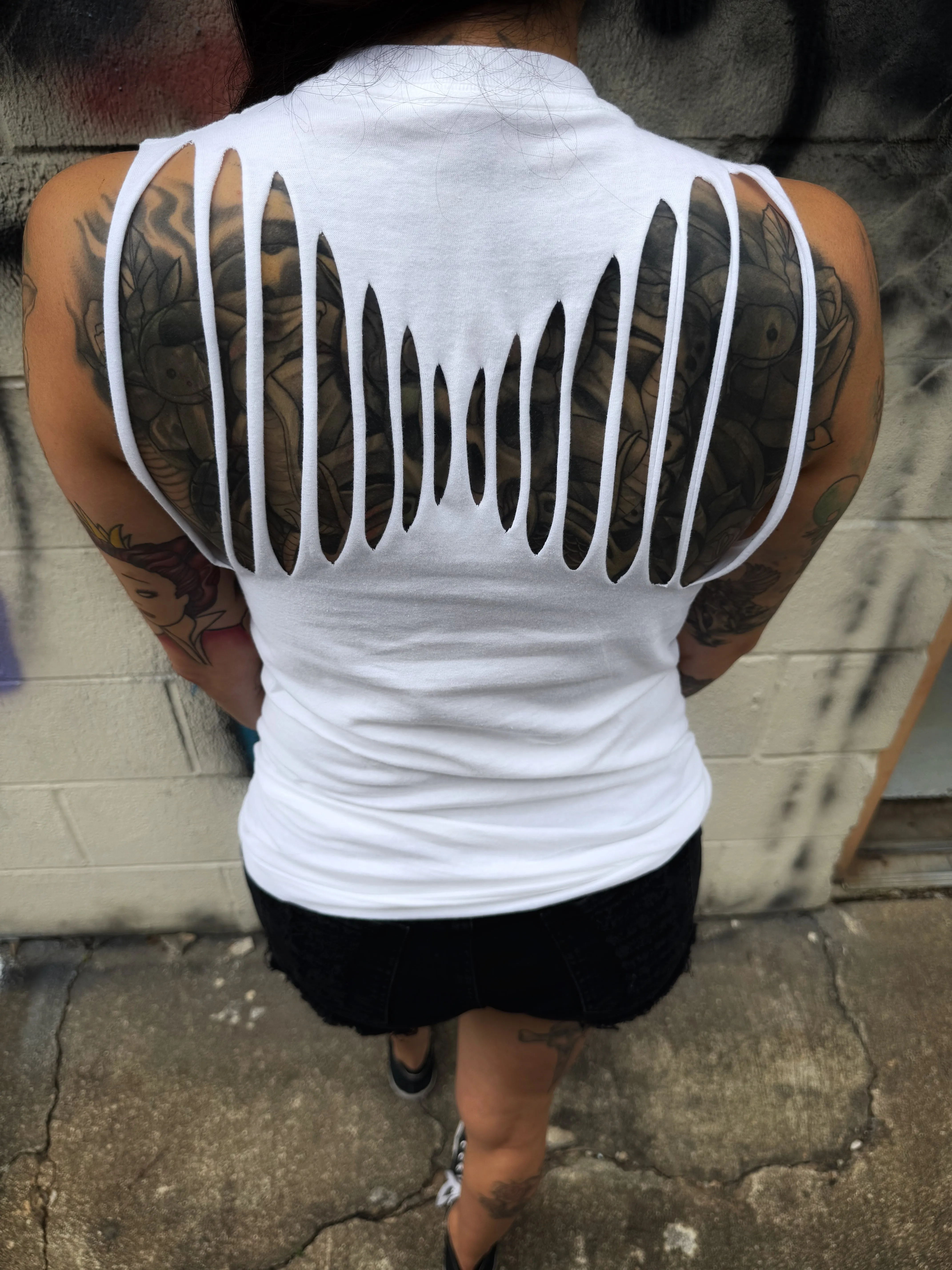 ROAD RASH WHITE TANK TOP 3.0