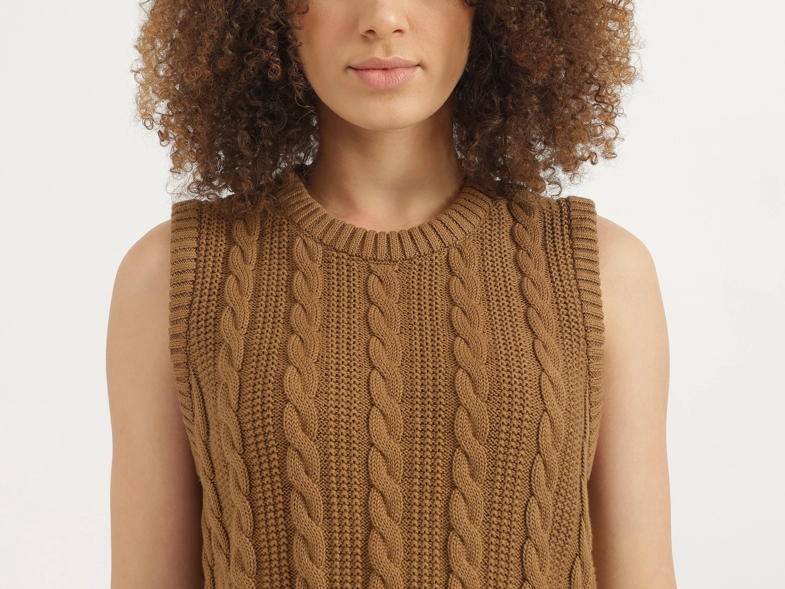 Round Neck Textured Top