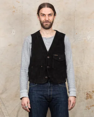 Second Hand Indigofera Harrison Leather Vest Black Size L