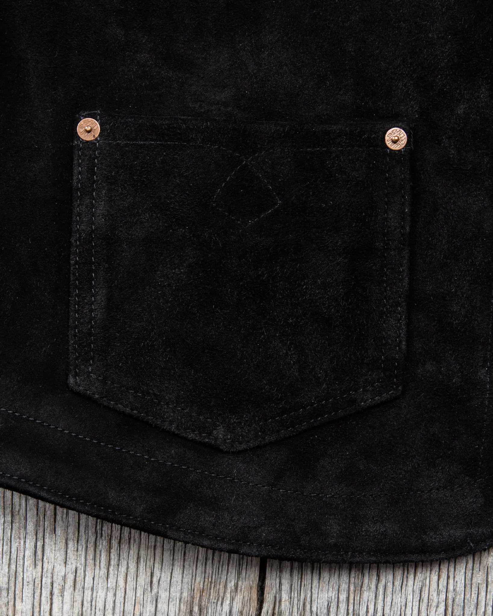Second Hand Indigofera Harrison Leather Vest Black Size L