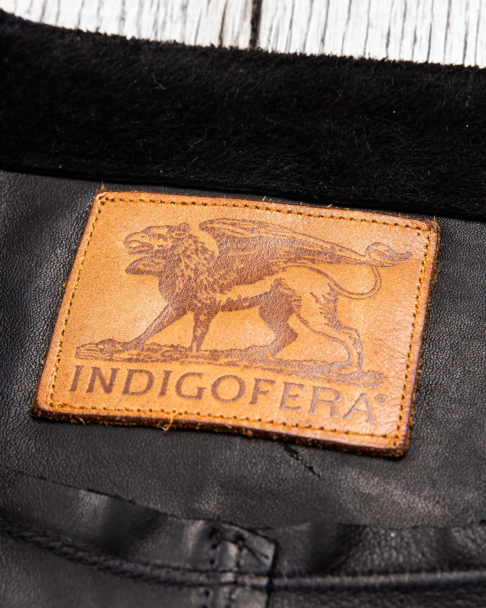 Second Hand Indigofera Harrison Leather Vest Black Size L