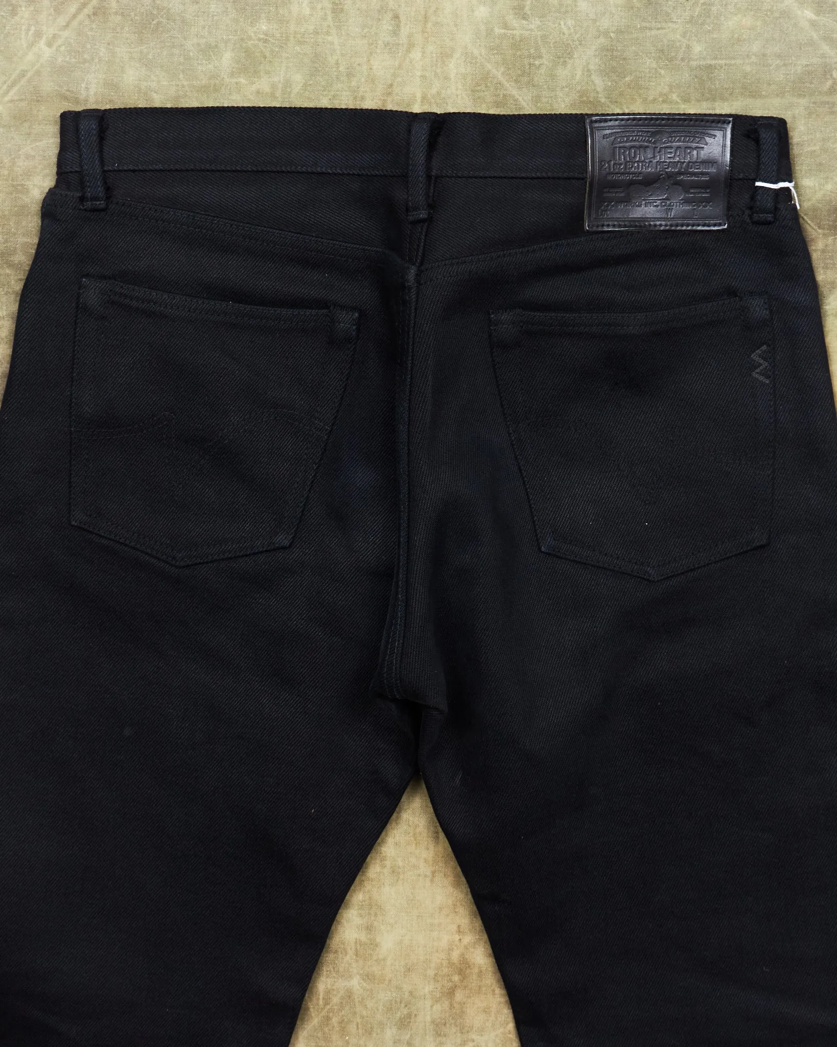 Second Hand Iron Heart 21oz Black Jeans W34
