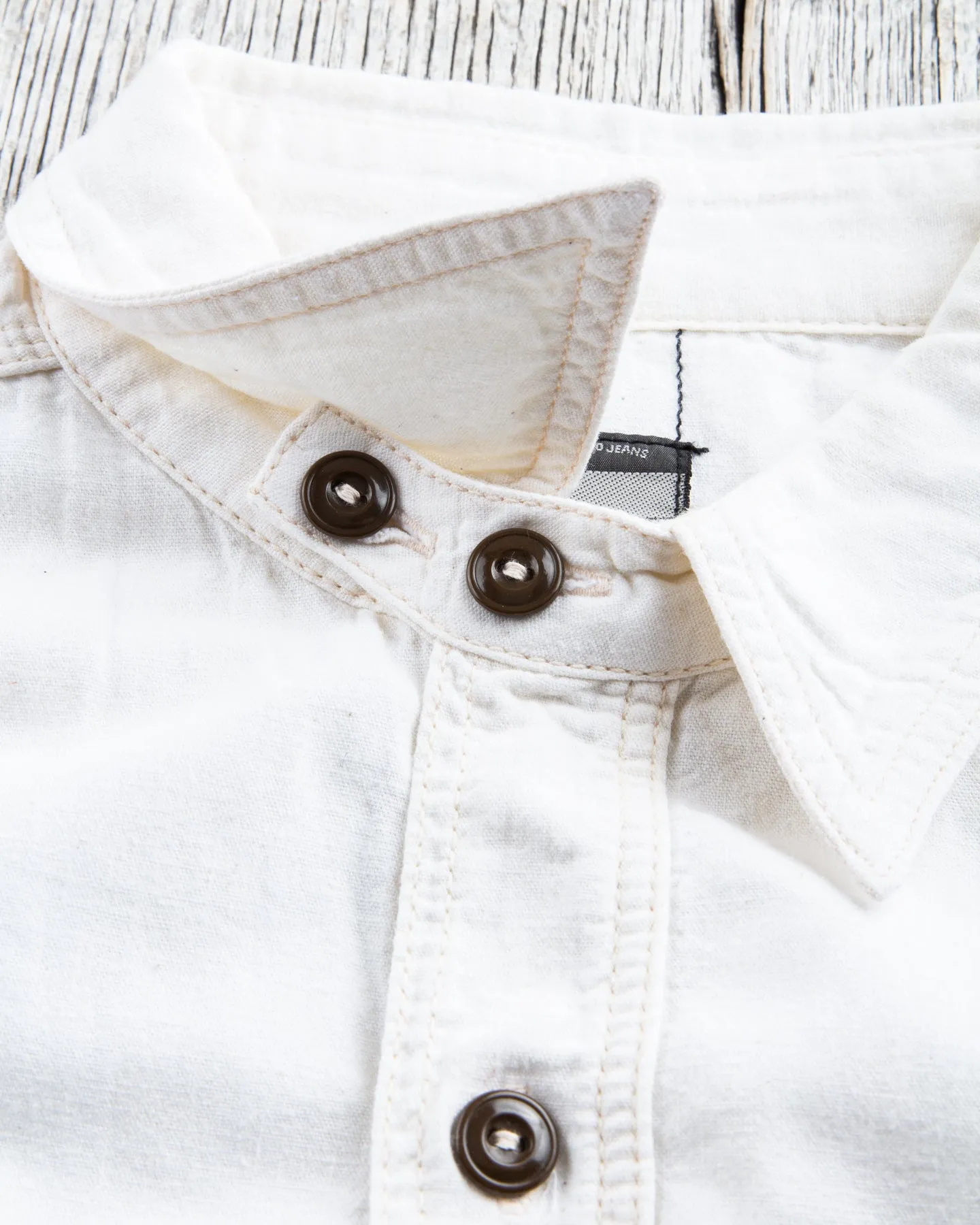 Second Hand Momotaro Work Shirt White Size 40