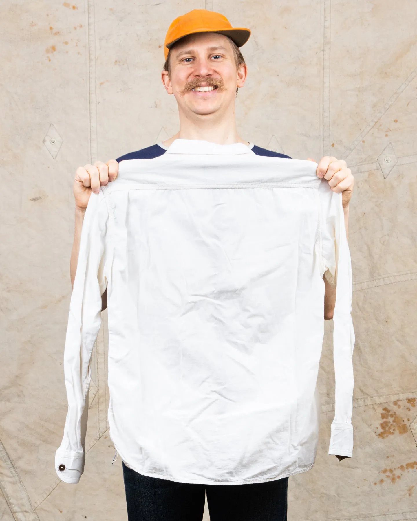 Second Hand Momotaro Work Shirt White Size 40