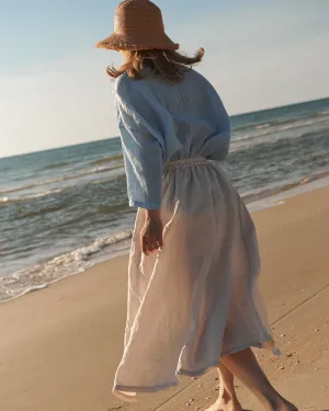 Shaina - Linen Skirt in Beige