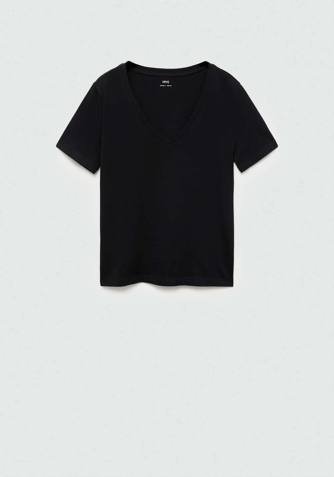 Short-sleeved cotton t-shirt - Black