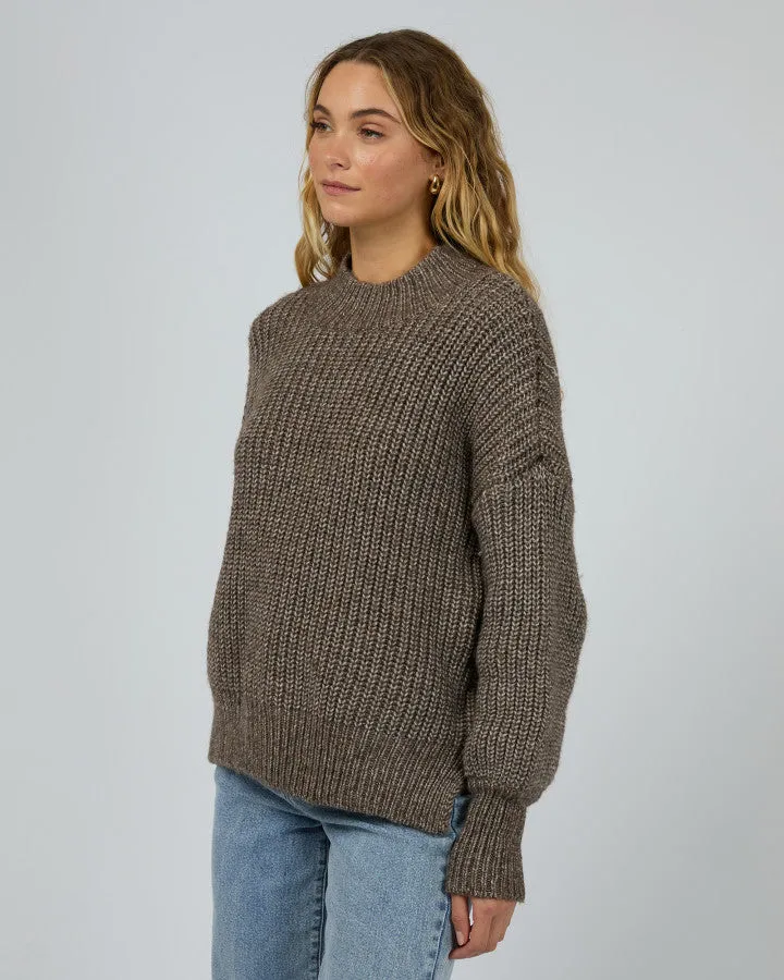 Silent Theory Mari Knit Jumper - Brown