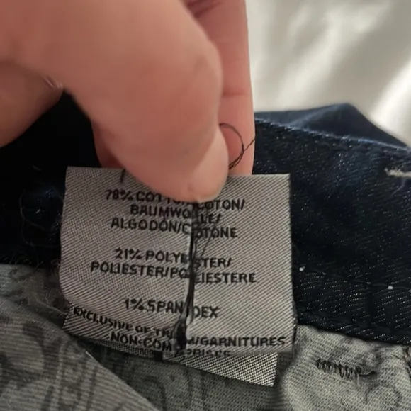 Silver Jeans Frances sz27 x 31 thick stitch flare low/mid rise dark wash EUC