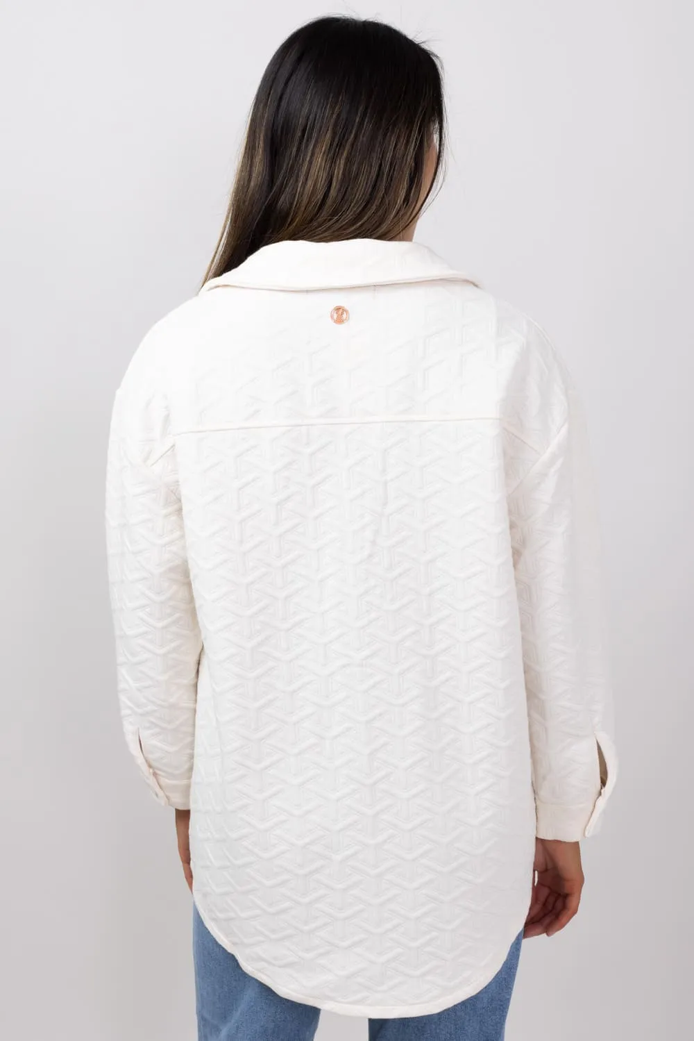 Simply Southern Quilted Shacket for Women in Vanilla | PP-0224-SHKT-QLTD-VNLA