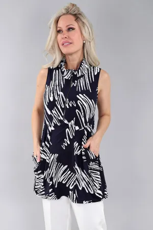 Sleeveless Zip Tunic