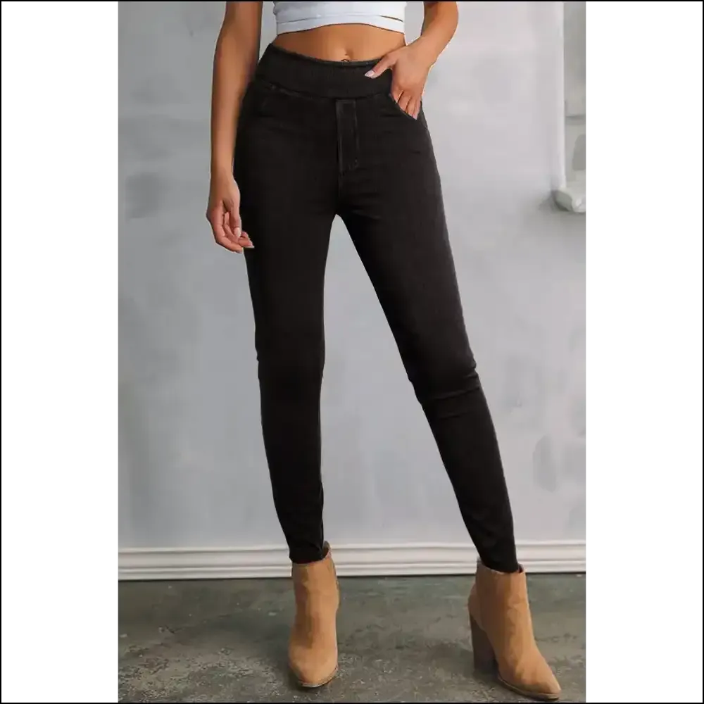 Slide Into Chic Pocketed Skinny Jeans: Because who Needs Life Anyway? 😂