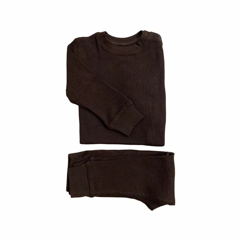 Slugs & Snails Adult Charcoal Waffle Set - 1 Left Size XL
