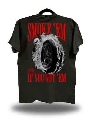 SMOKE E'M VINTAGE TEE *PEPPER*