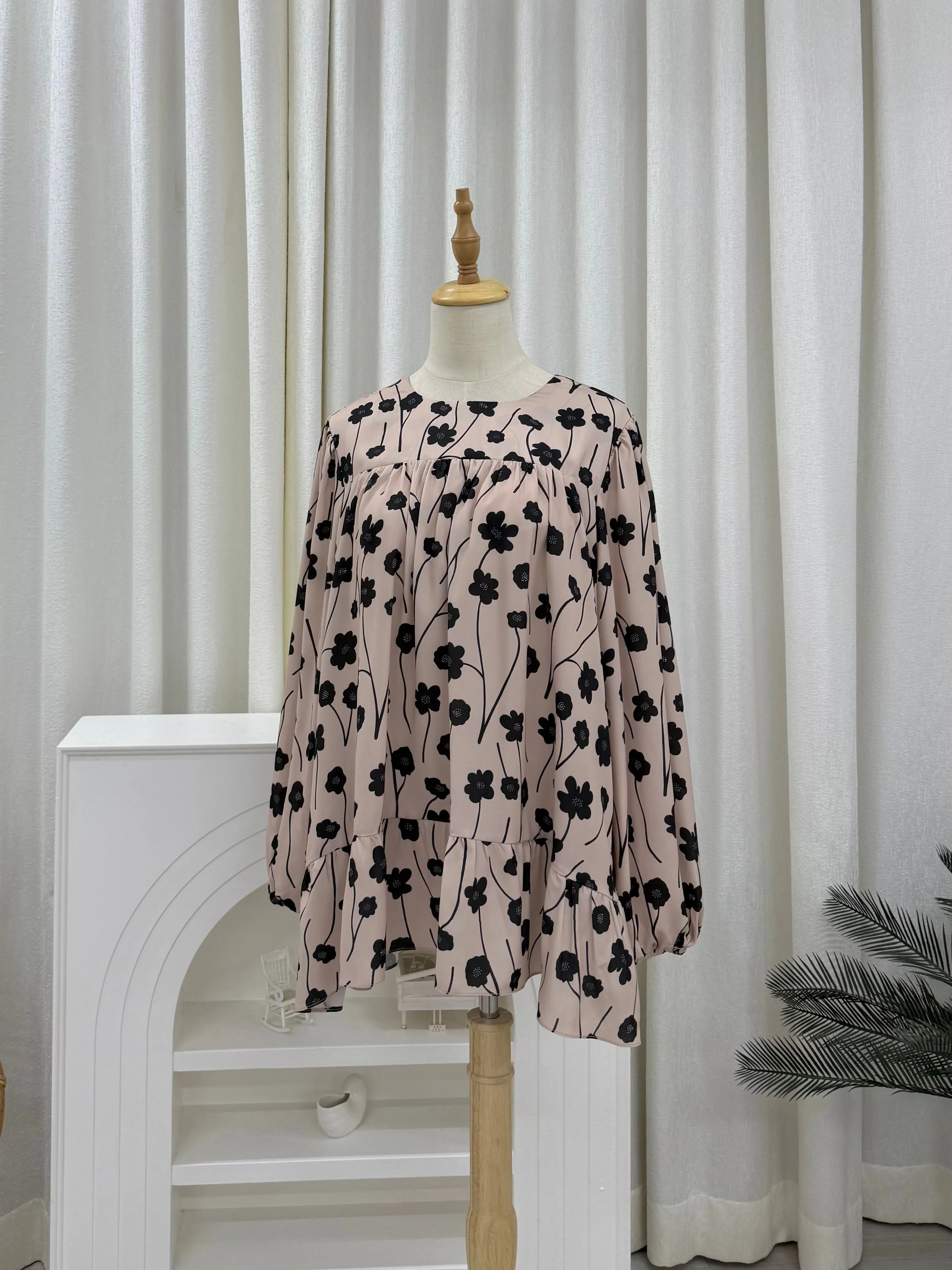 Sofia Printed Ruffles Top