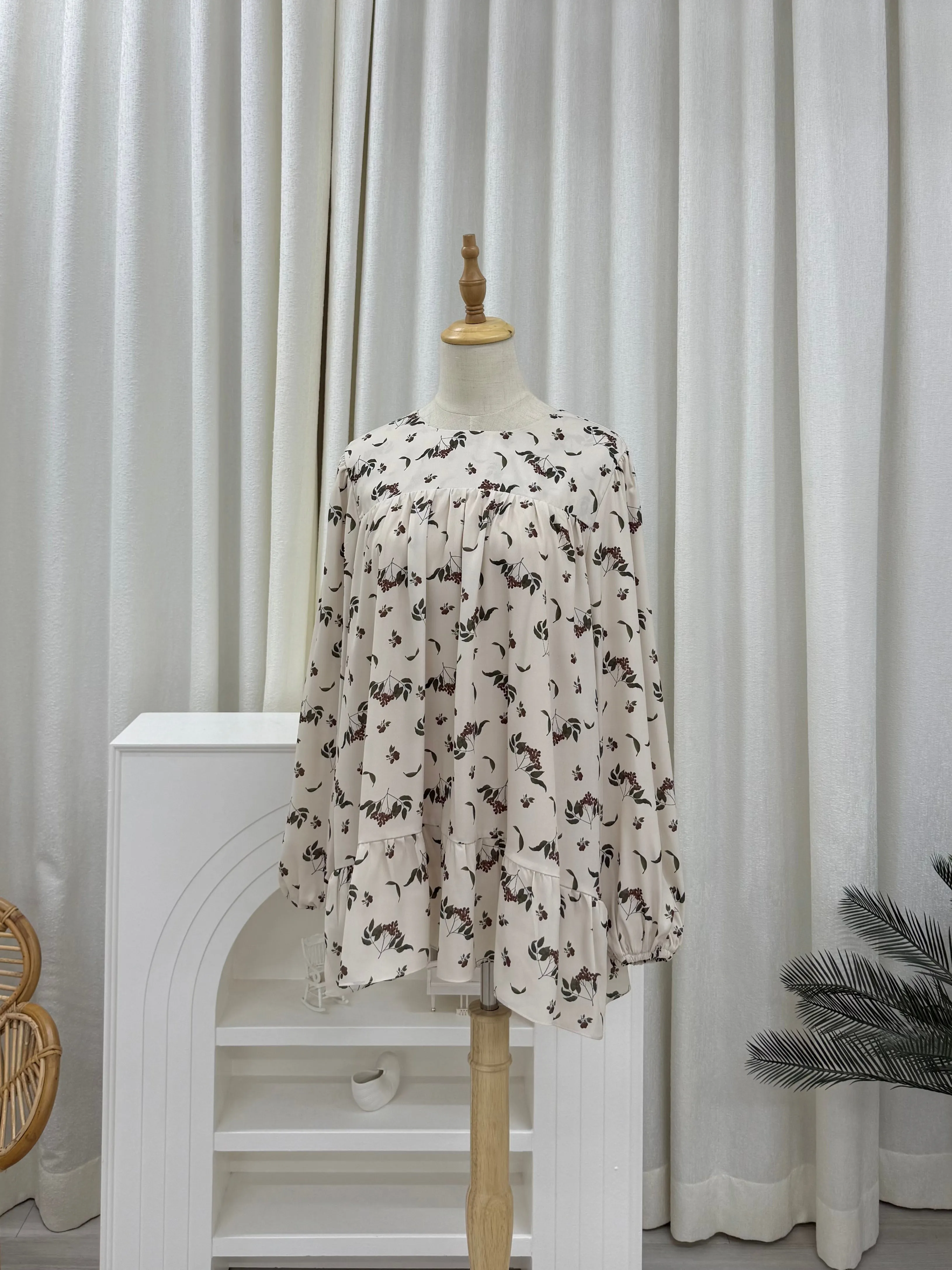 Sofia Printed Ruffles Top