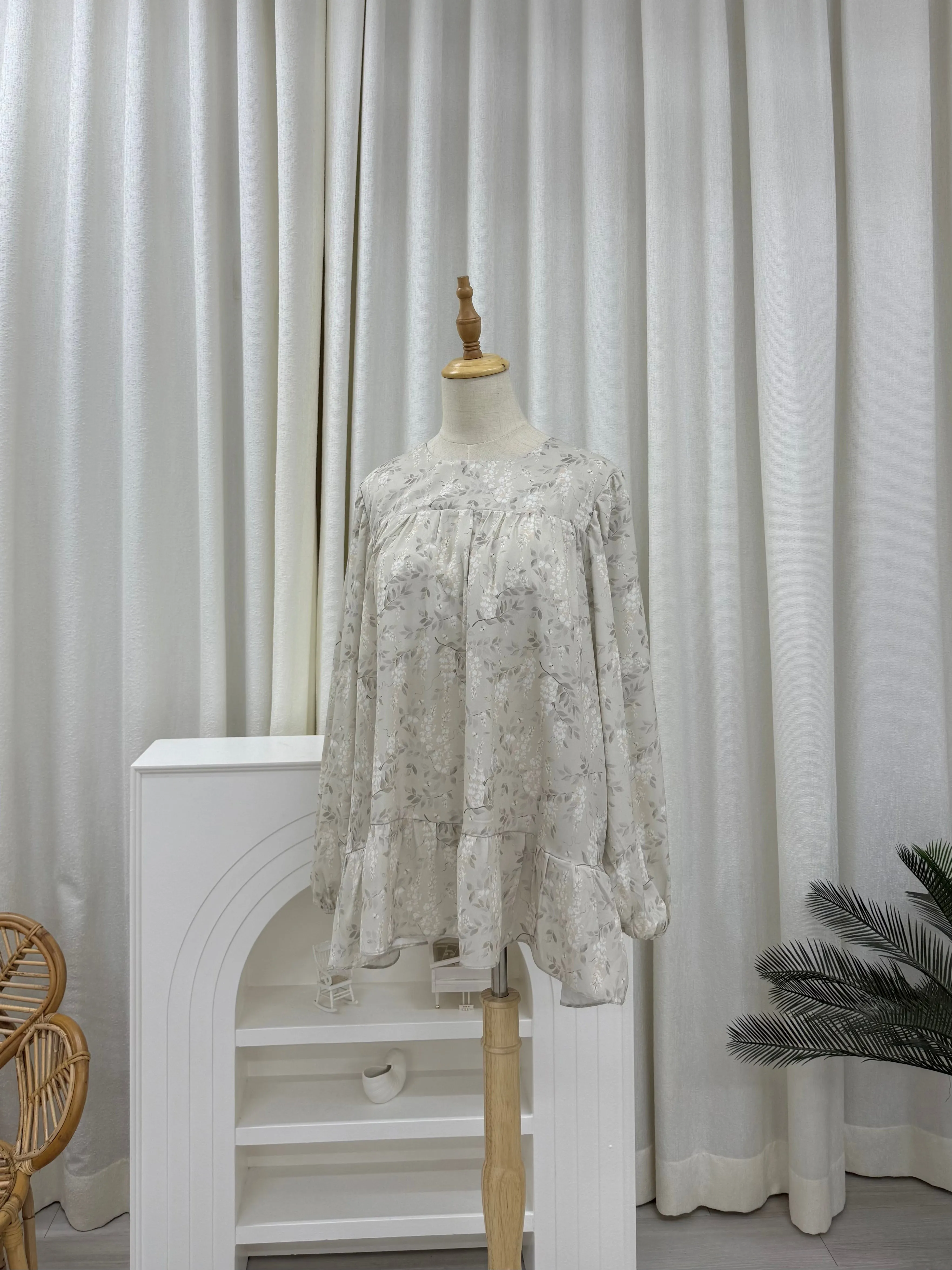 Sofia Printed Ruffles Top
