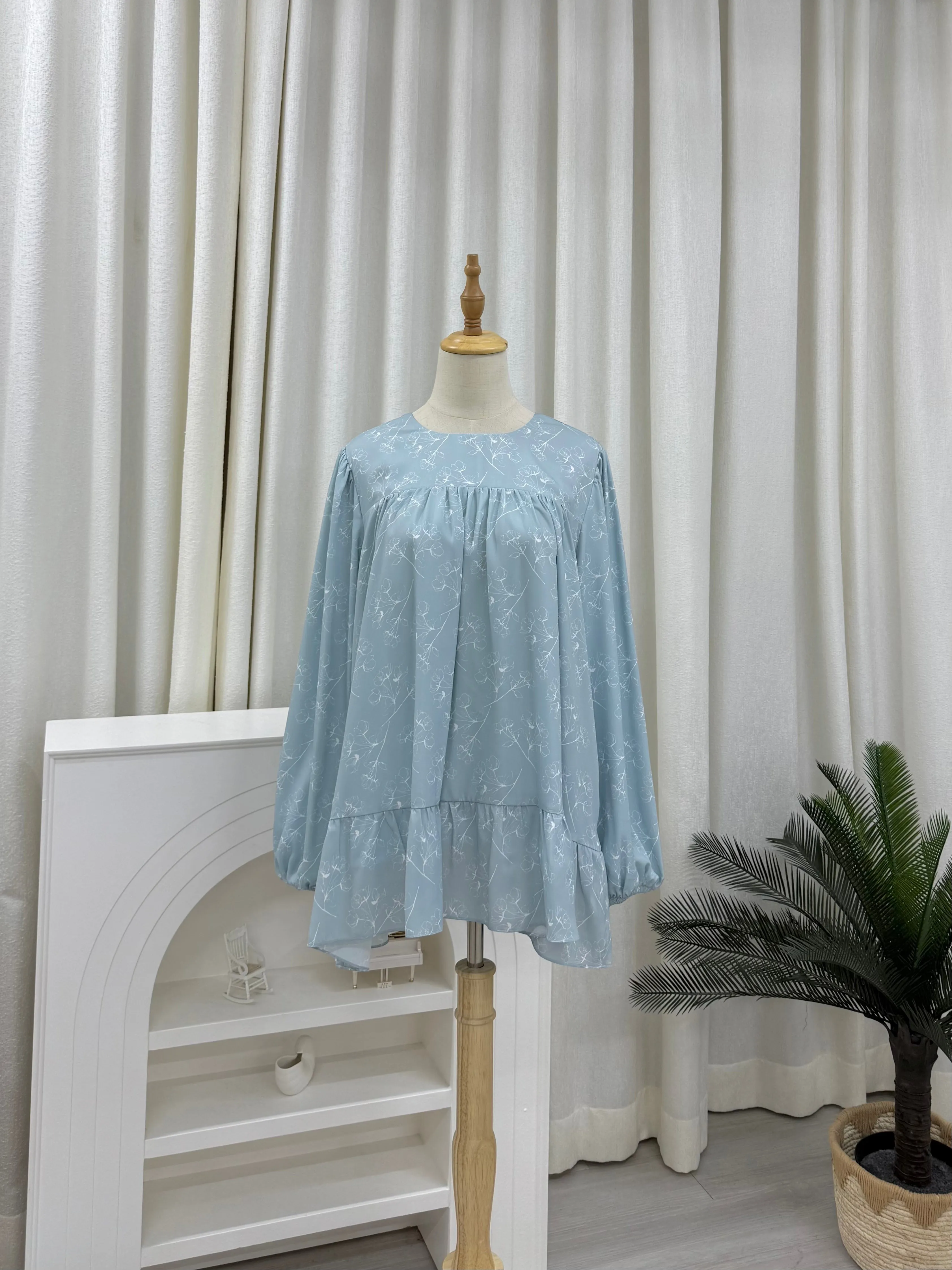 Sofia Printed Ruffles Top