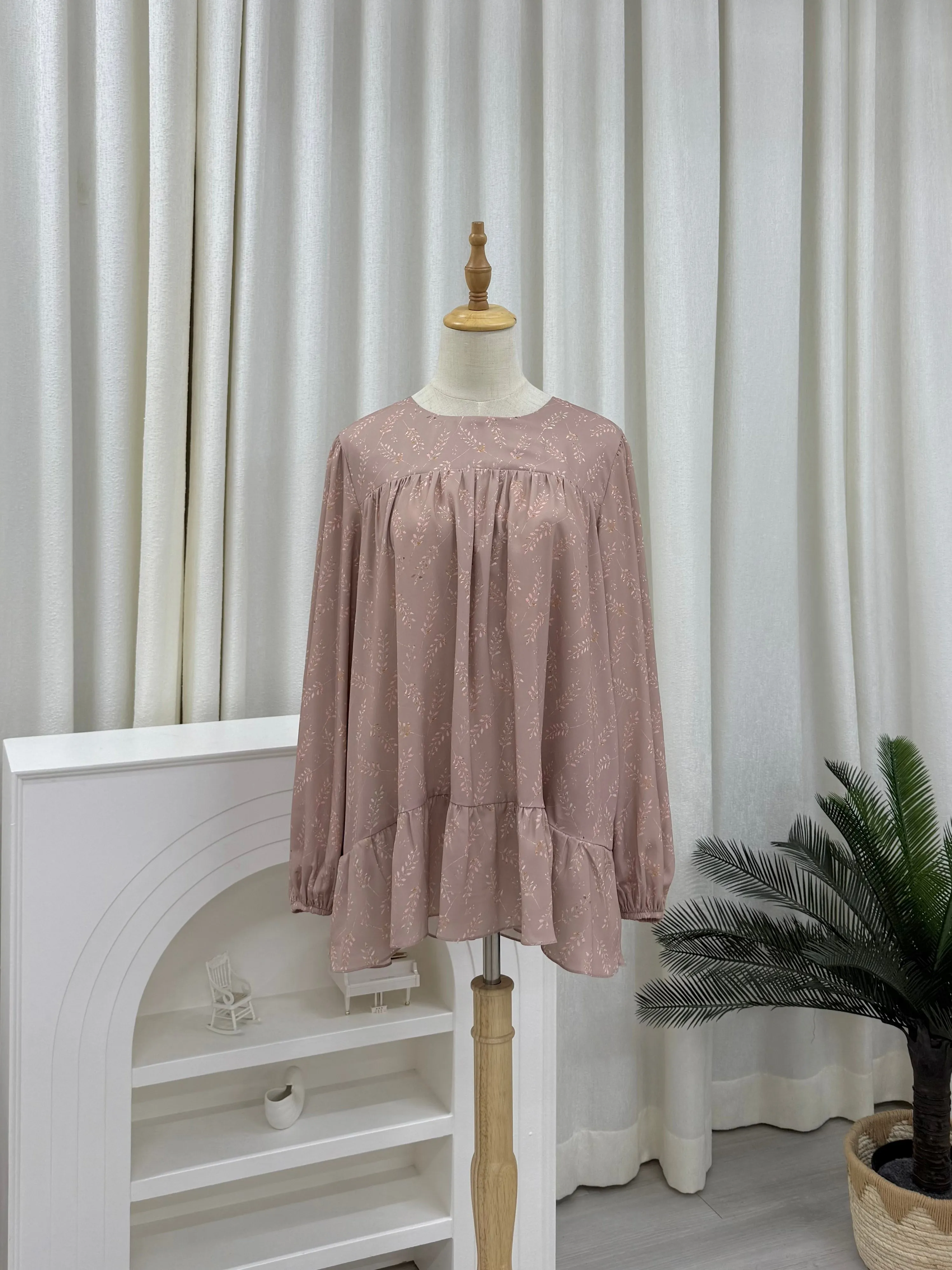Sofia Printed Ruffles Top