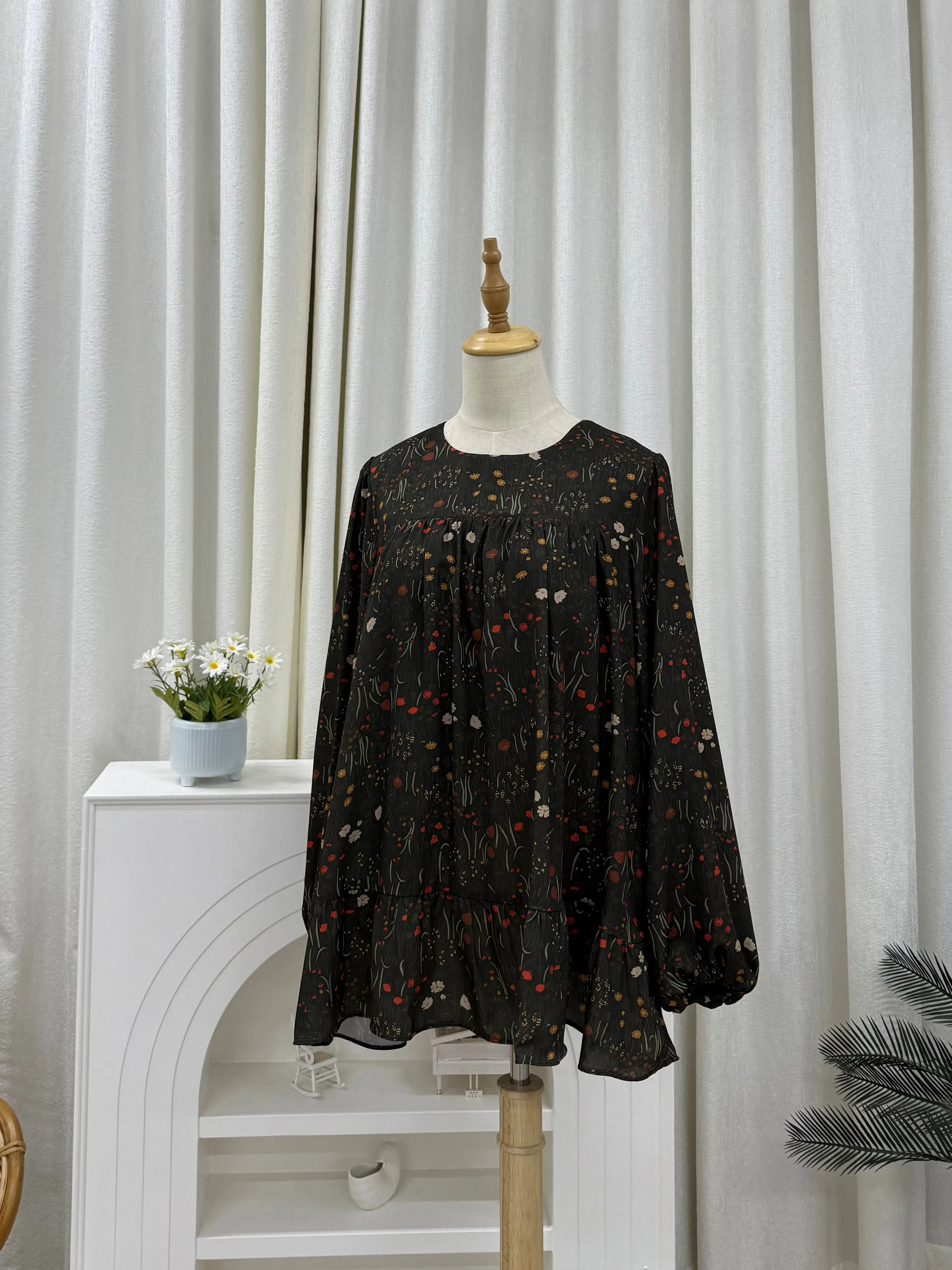 Sofia Printed Ruffles Top