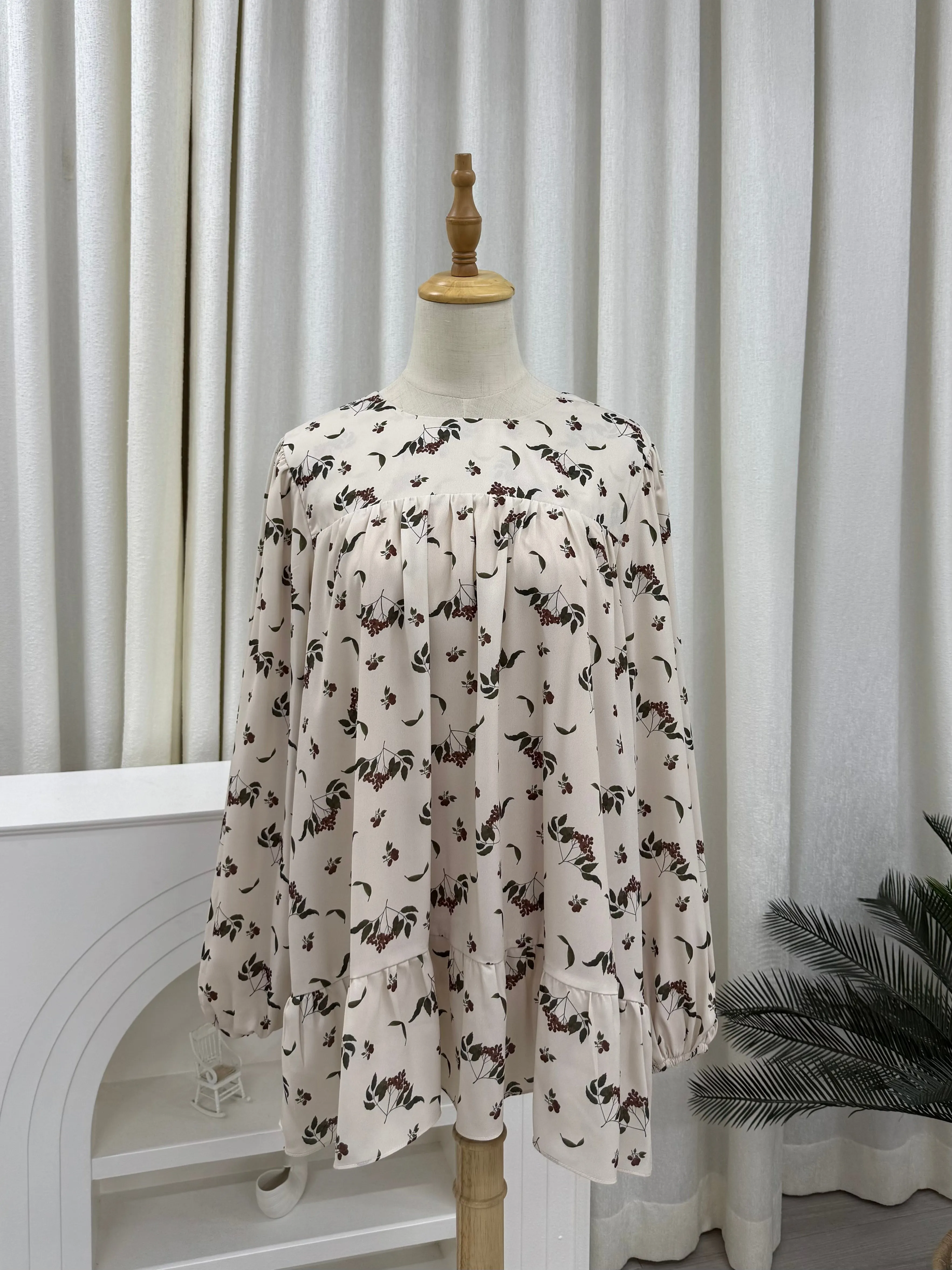 Sofia Printed Ruffles Top
