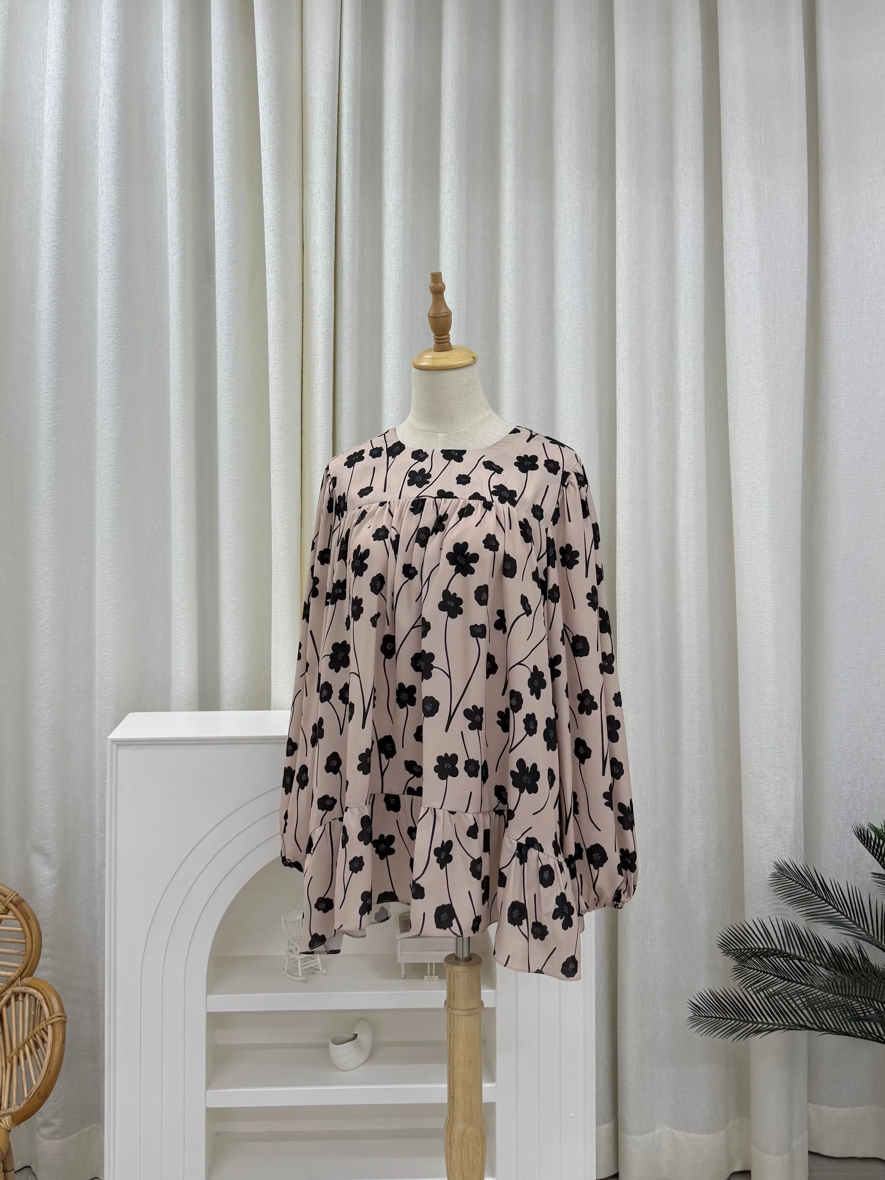 Sofia Printed Ruffles Top