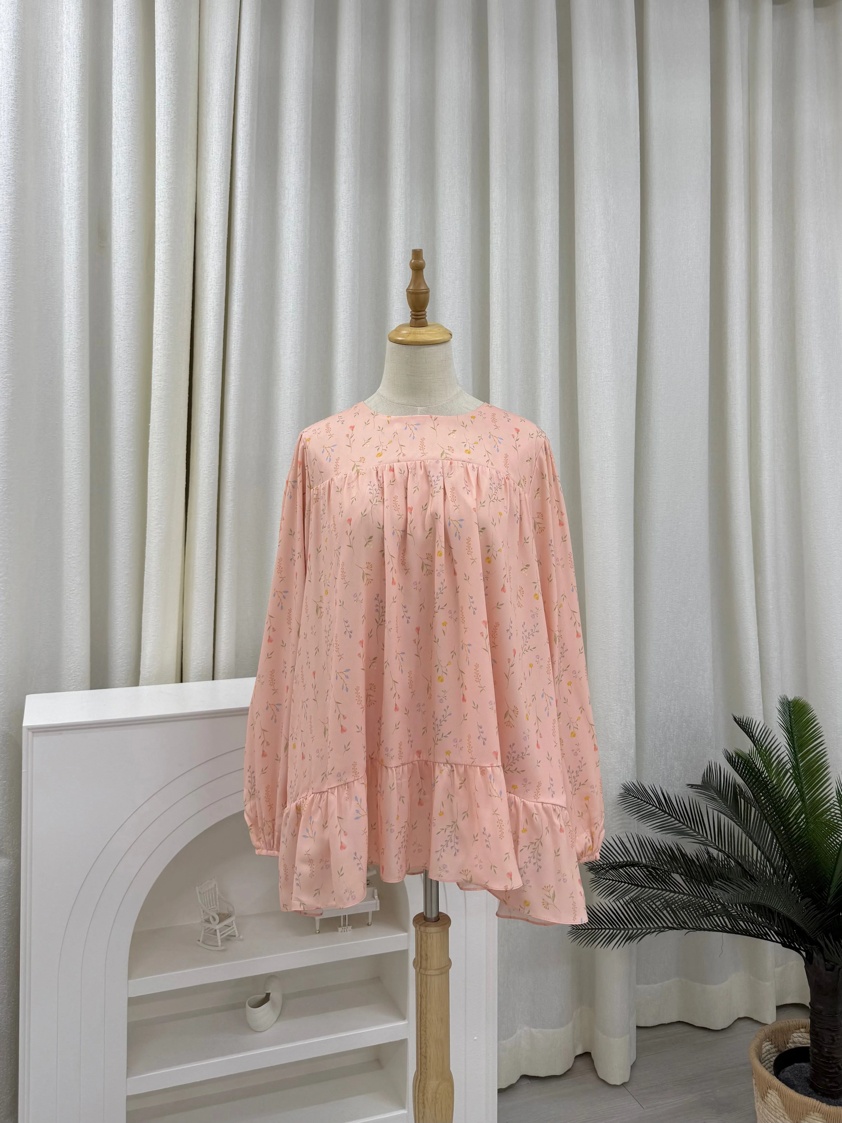 Sofia Printed Ruffles Top