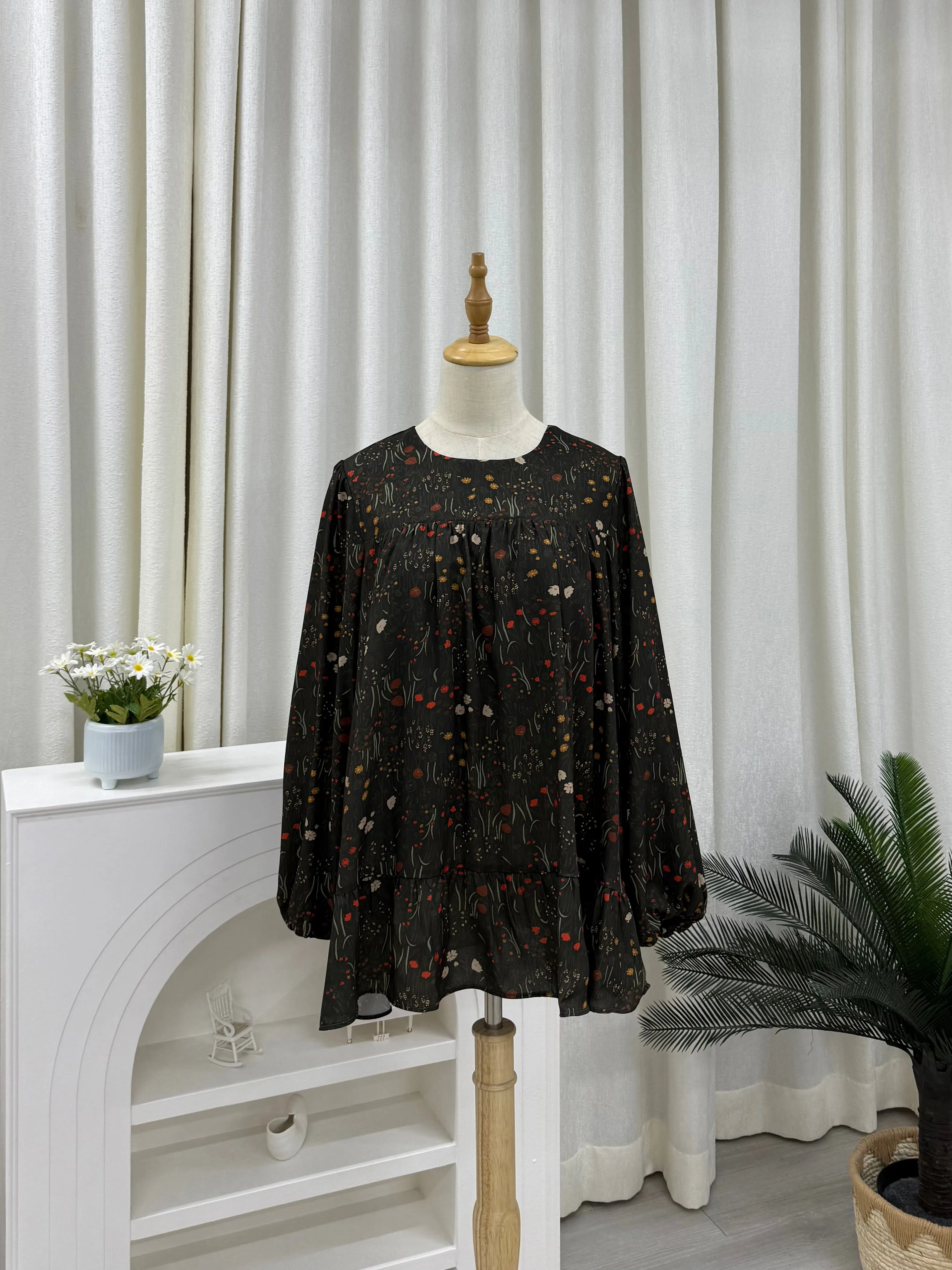 Sofia Printed Ruffles Top