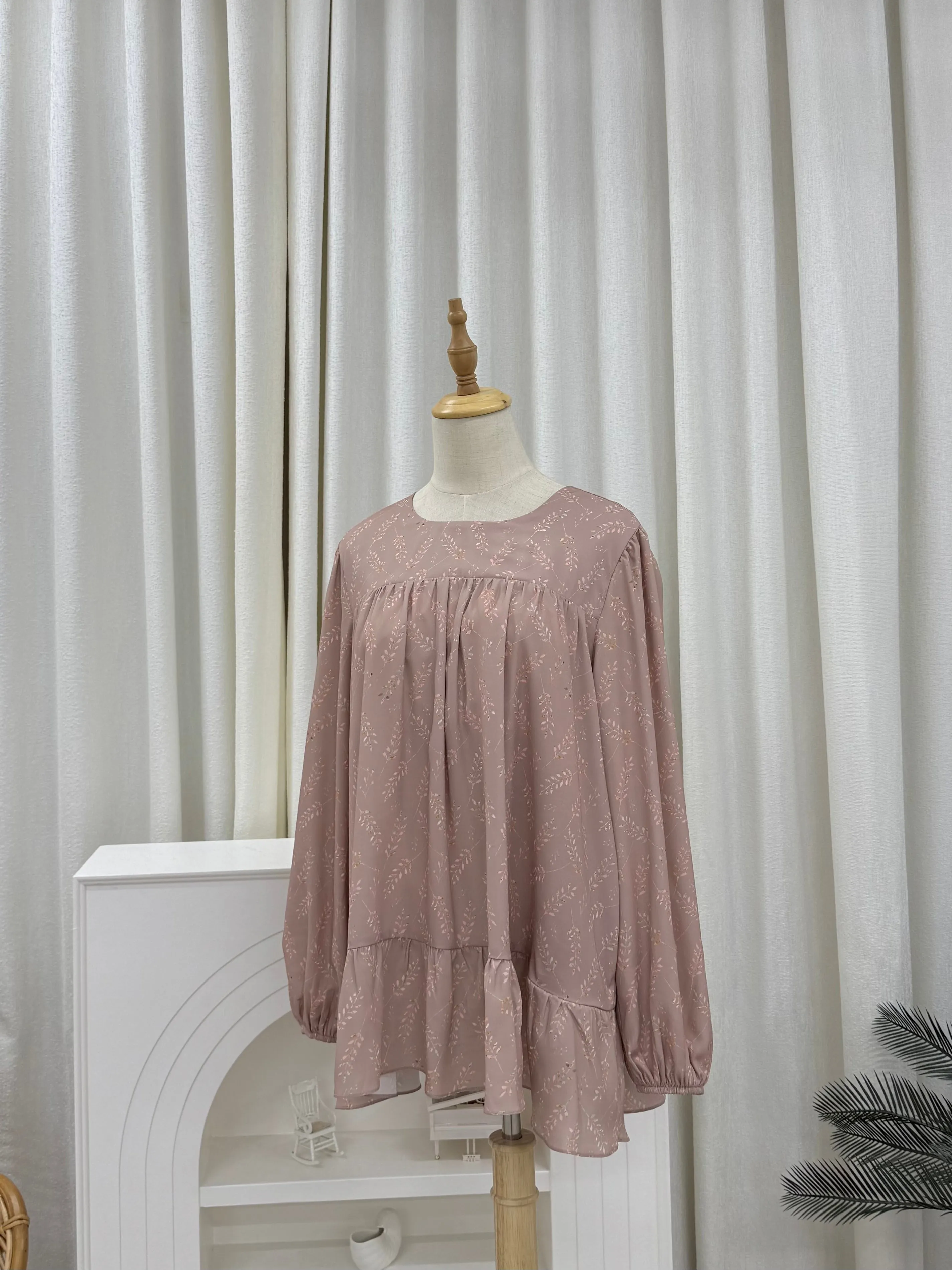 Sofia Printed Ruffles Top