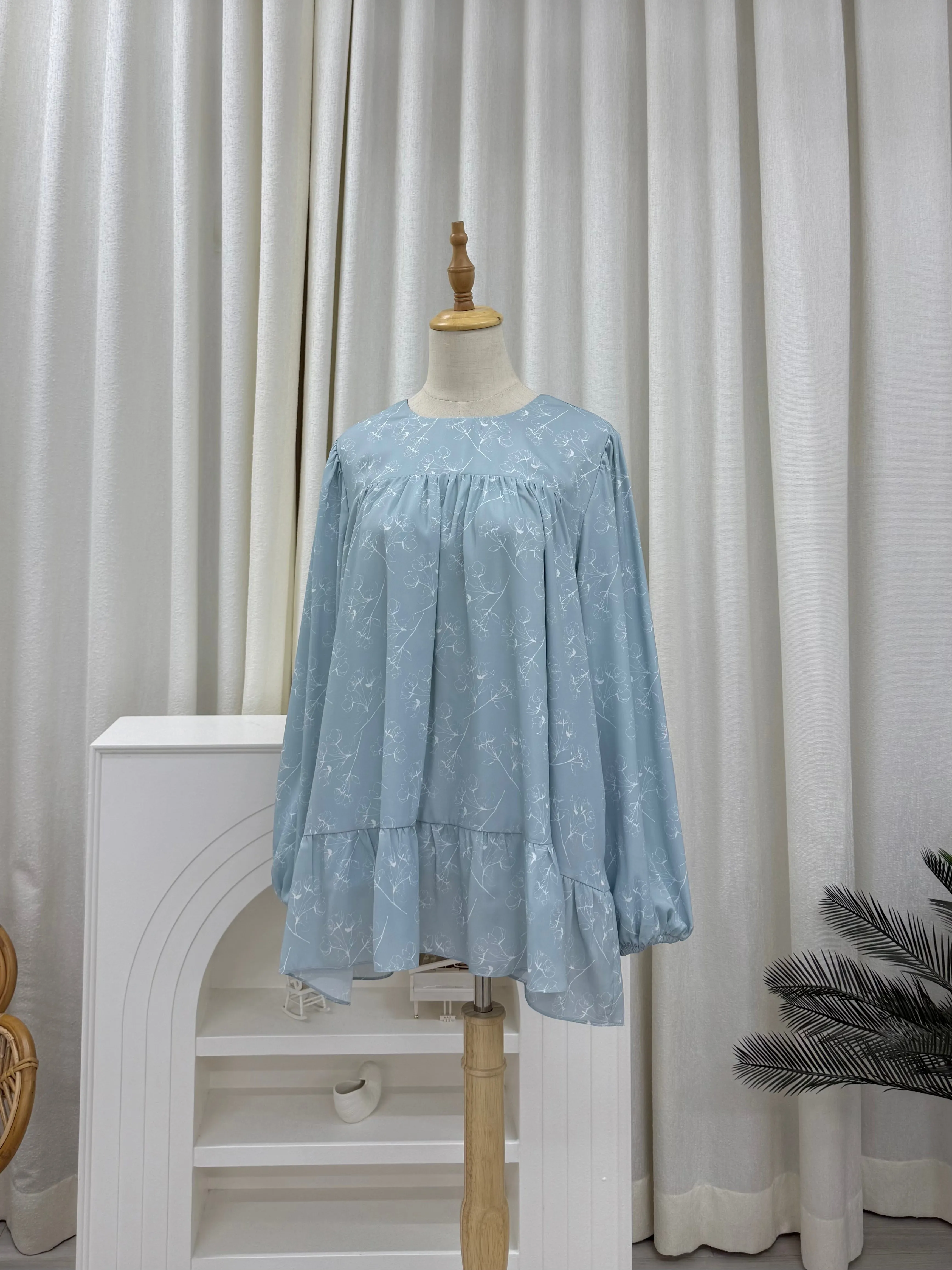 Sofia Printed Ruffles Top