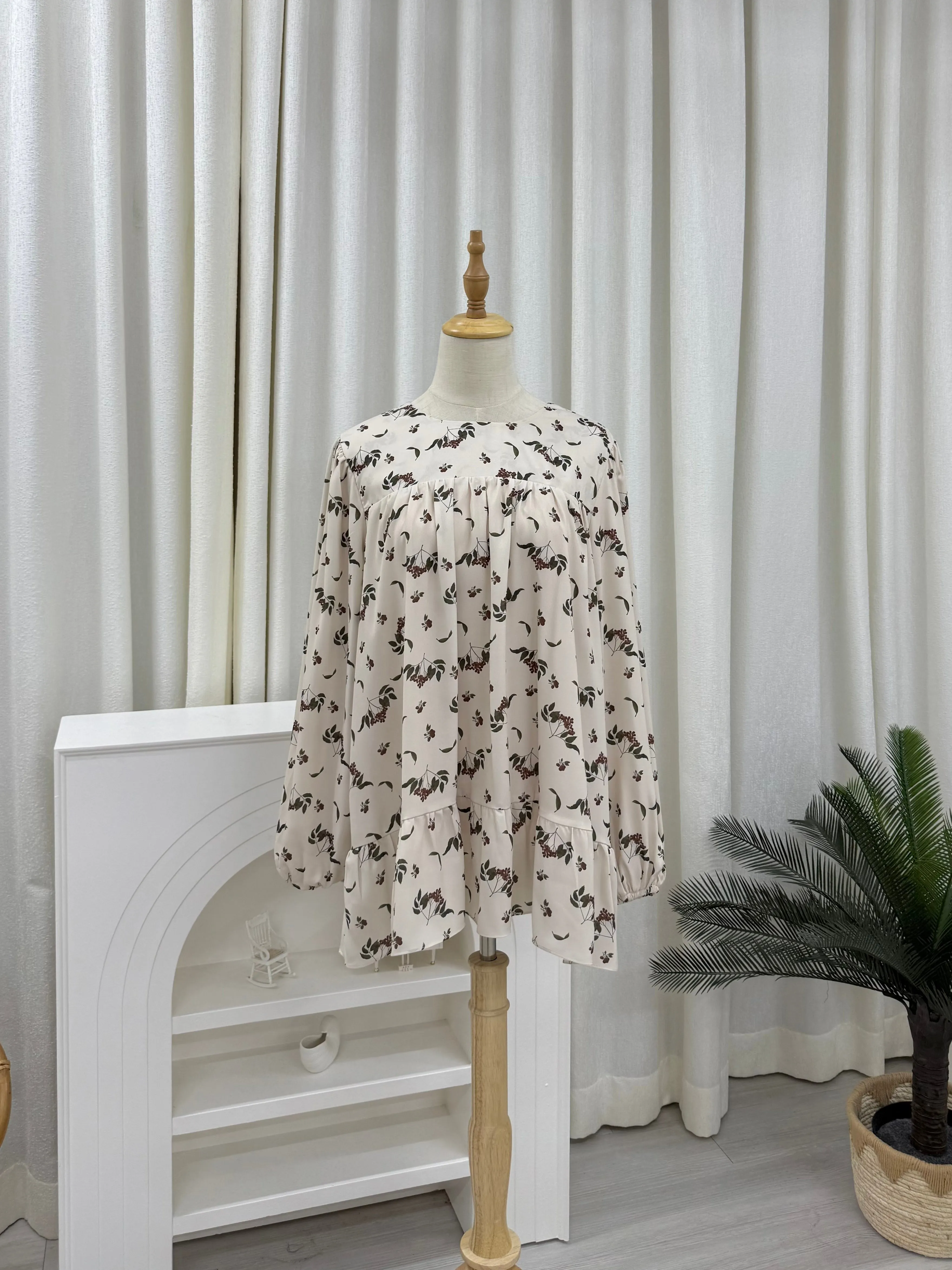 Sofia Printed Ruffles Top