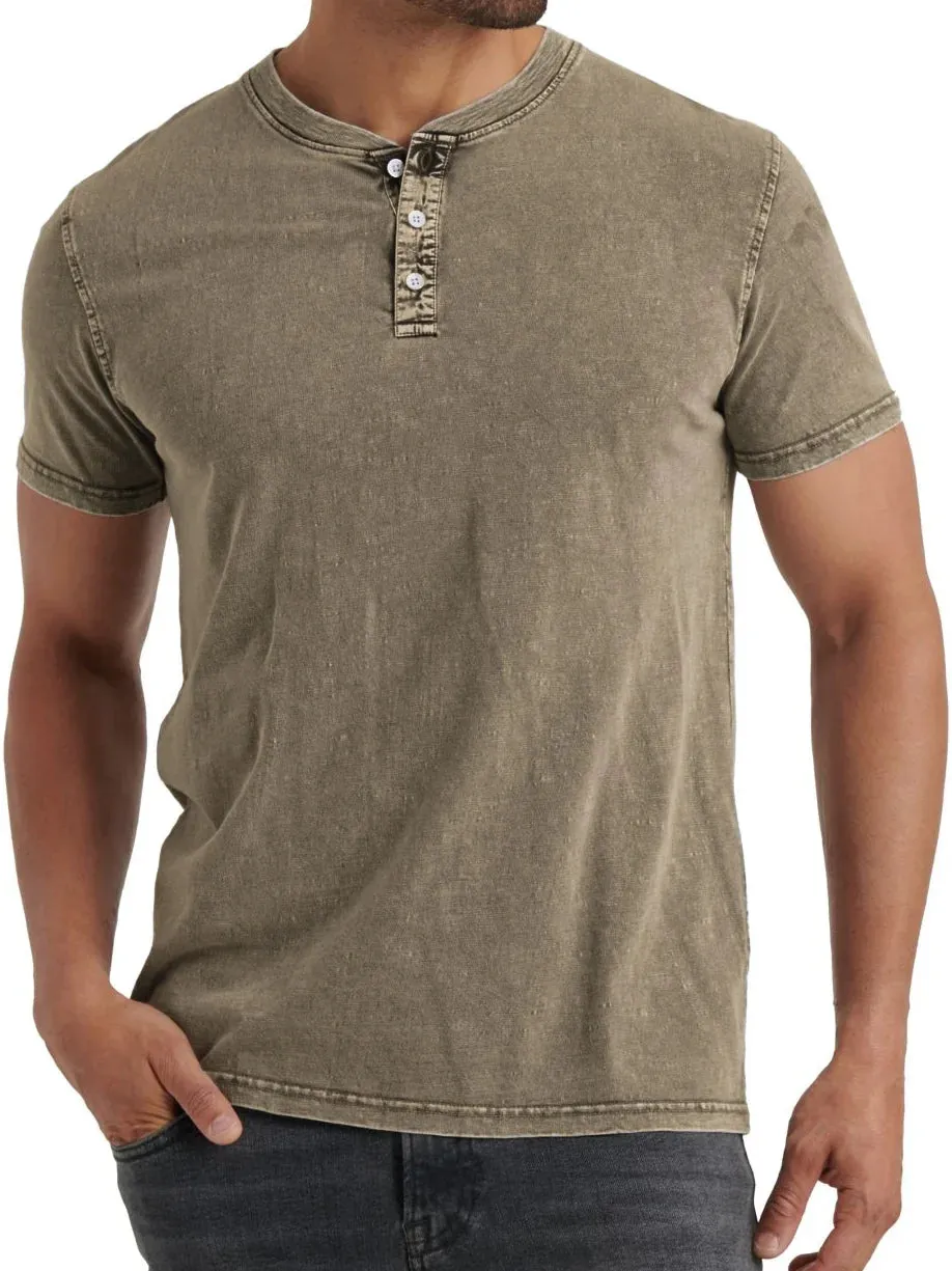 Soft Touch Shortsleeve Henley T Shirt for Men