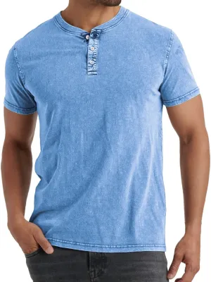 Soft Touch Shortsleeve Henley T Shirt for Men