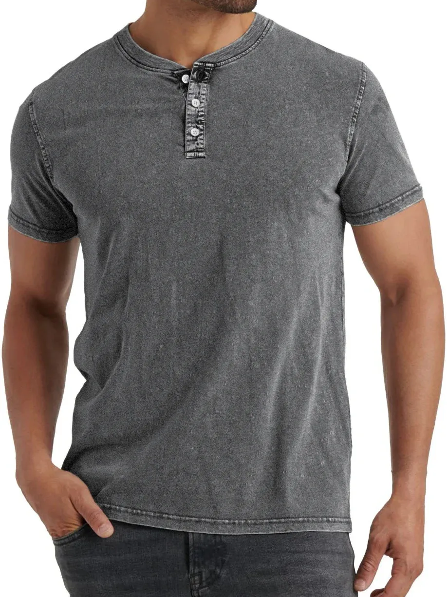 Soft Touch Shortsleeve Henley T Shirt for Men