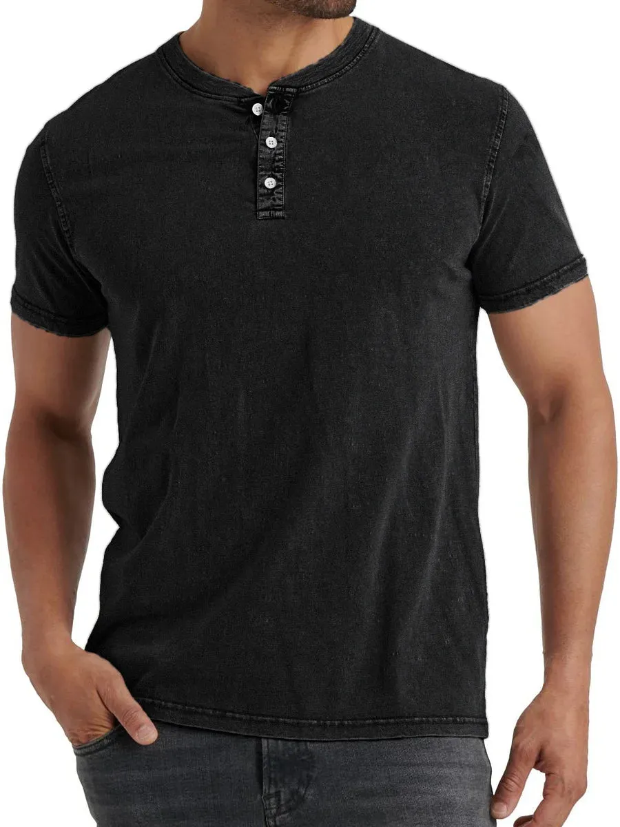 Soft Touch Shortsleeve Henley T Shirt for Men