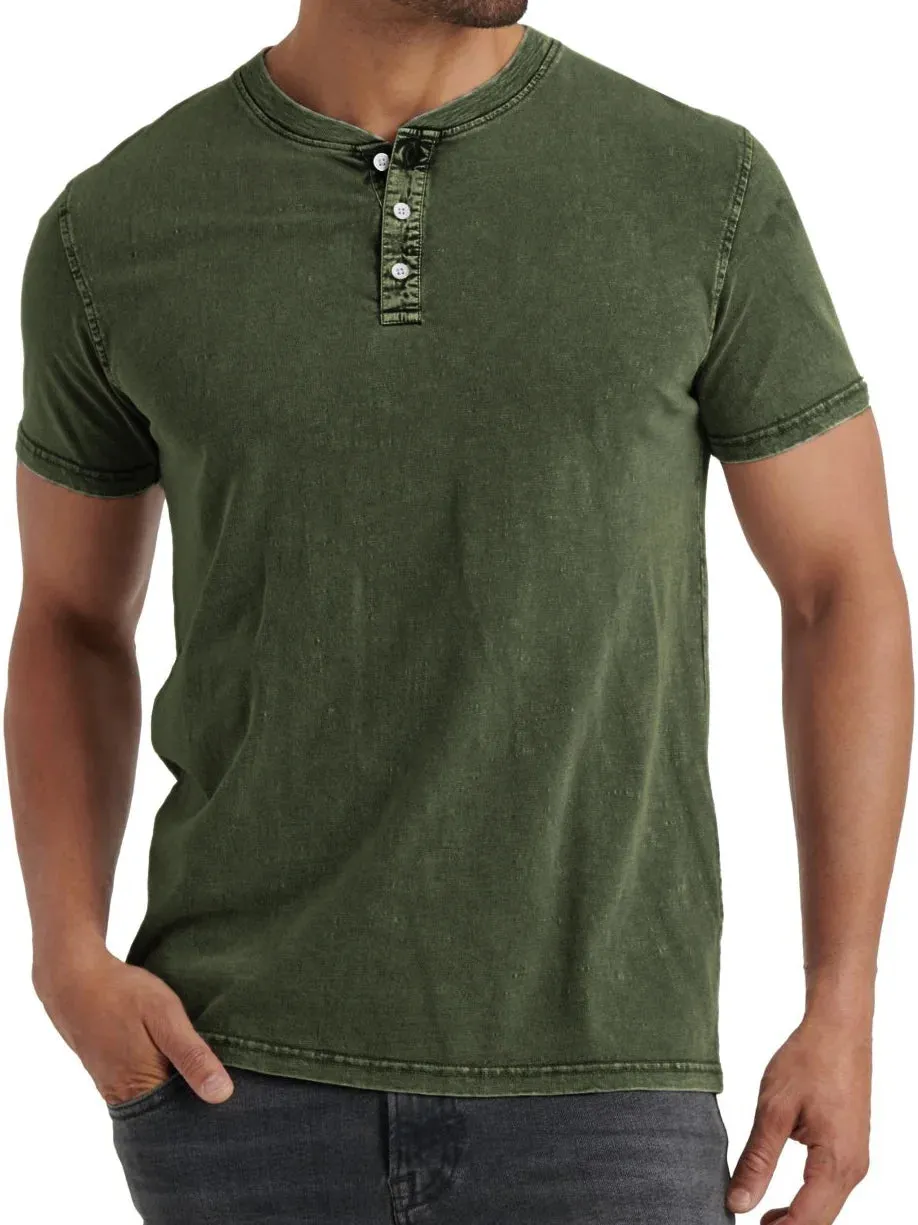 Soft Touch Shortsleeve Henley T Shirt for Men