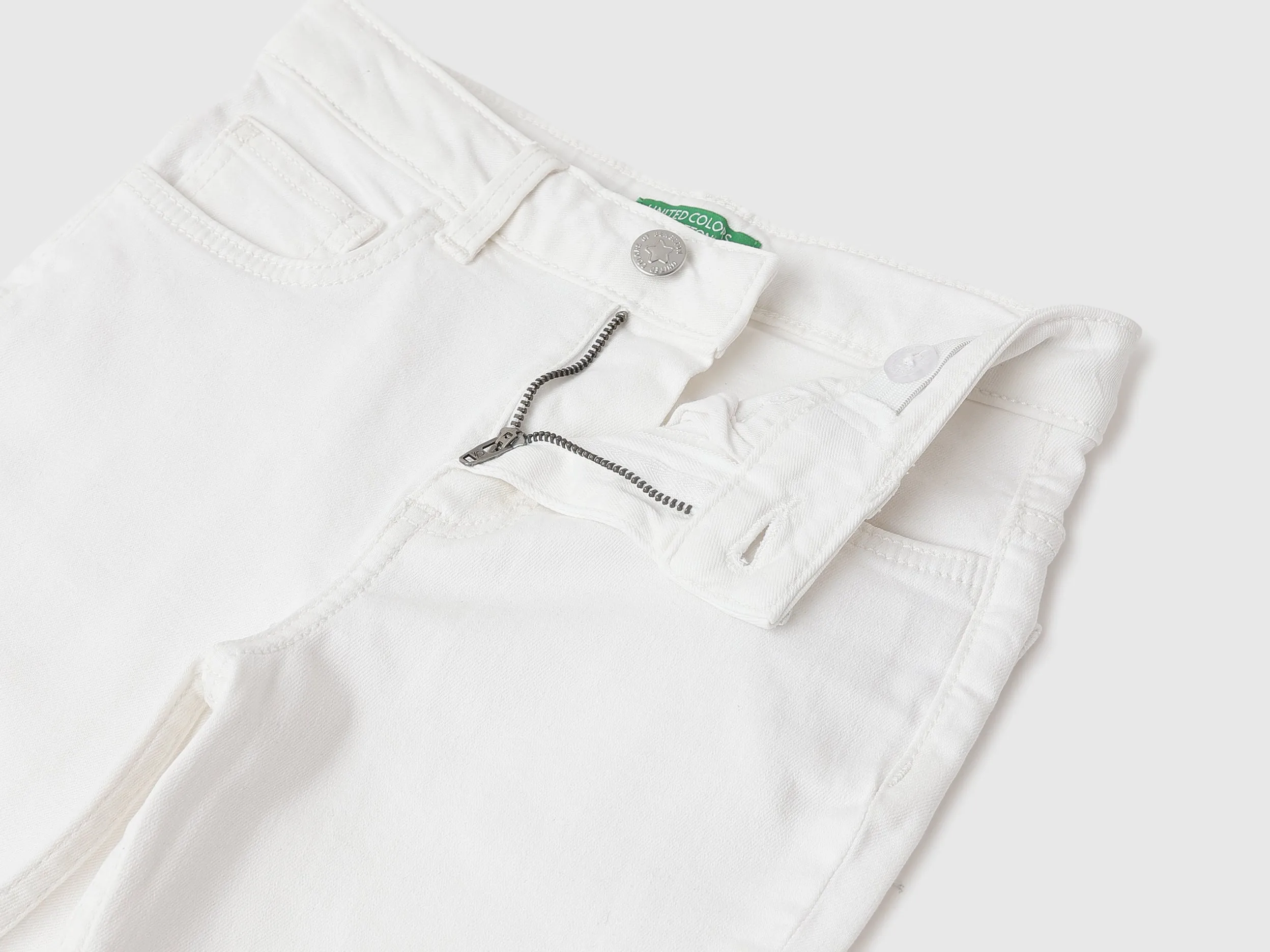 Solid Boot-Leg Fit Jeans