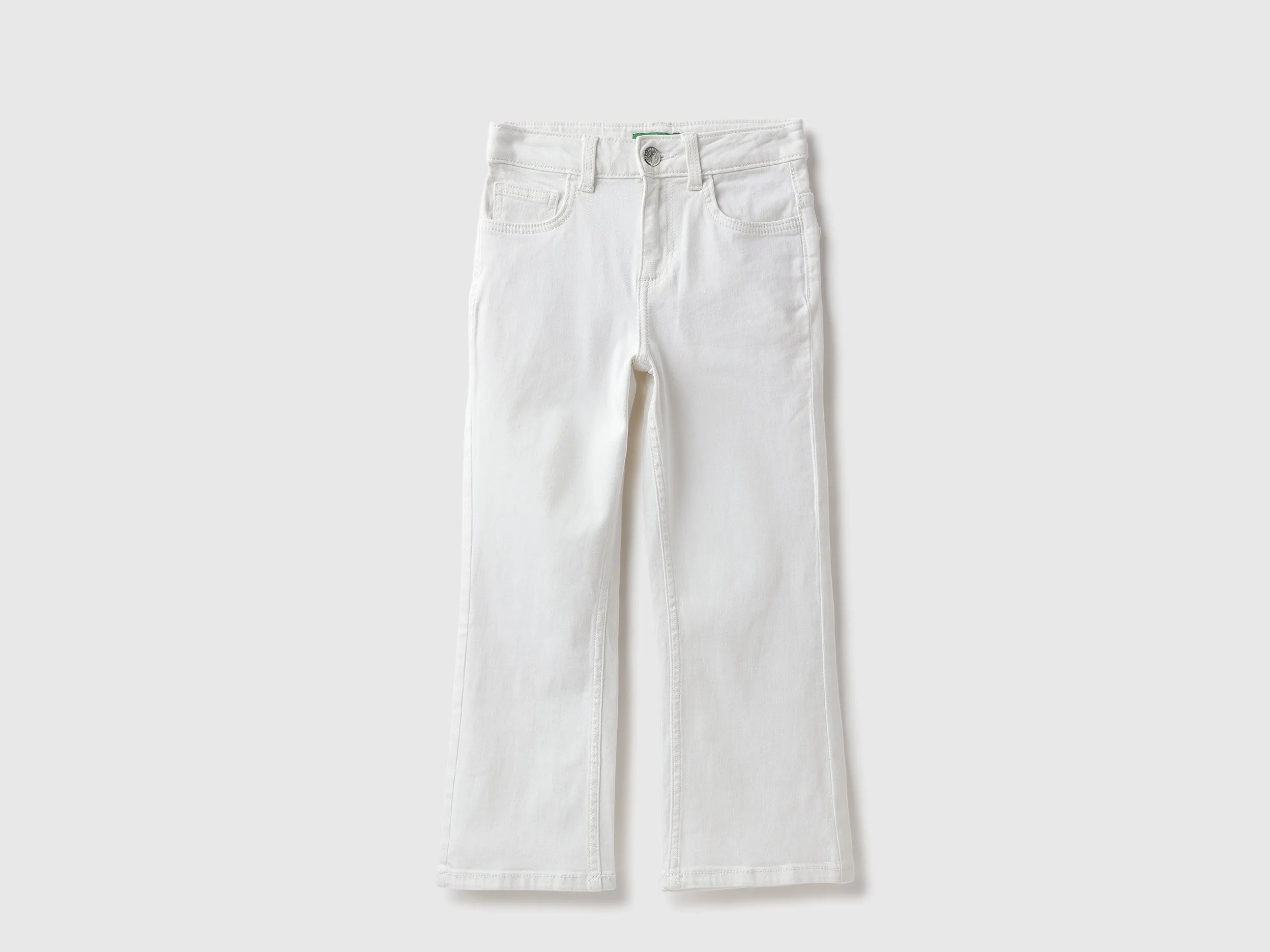 Solid Boot-Leg Fit Jeans