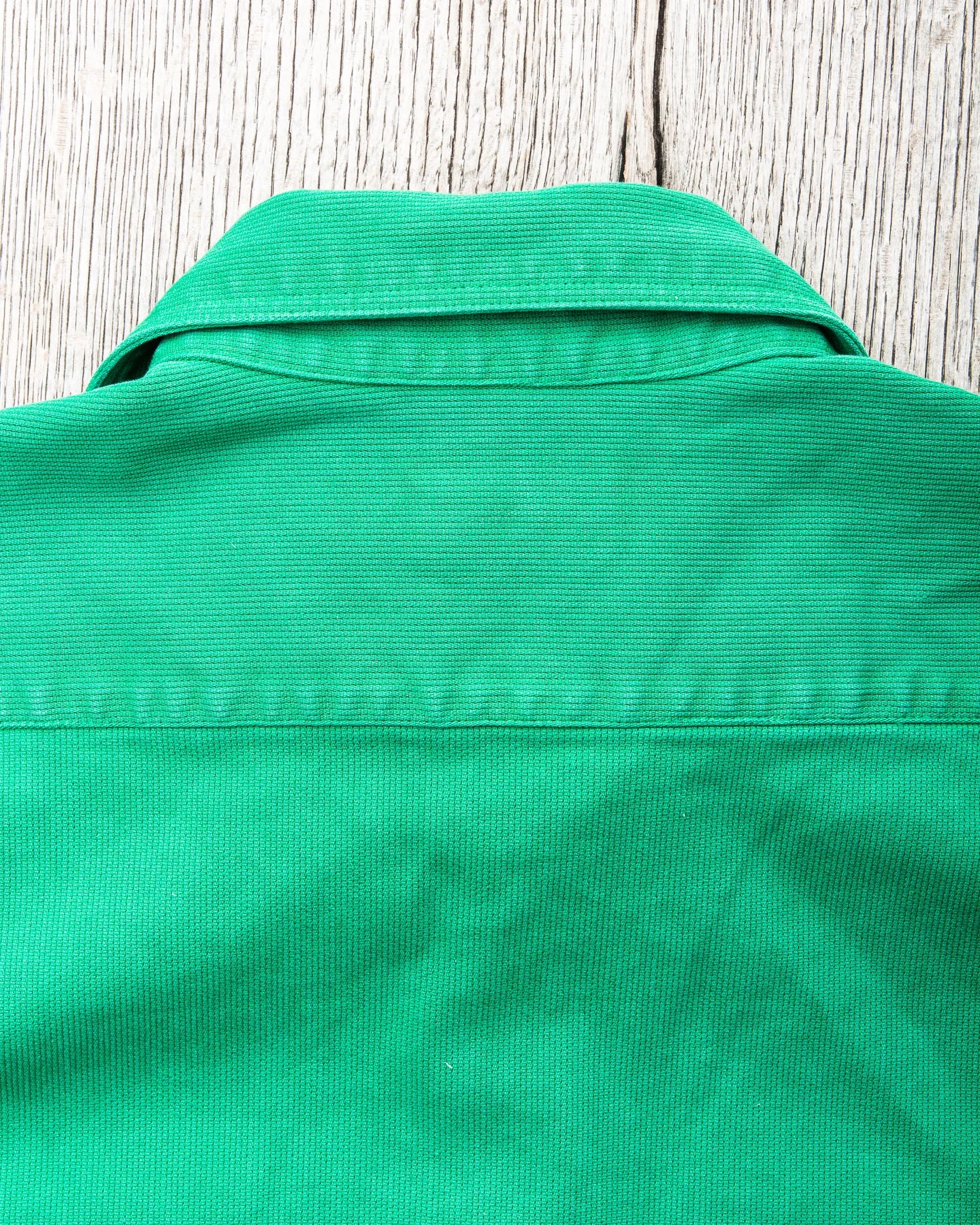 Sugar Cane & Co. Heavy Pique Shirt Pigment Dyed Green