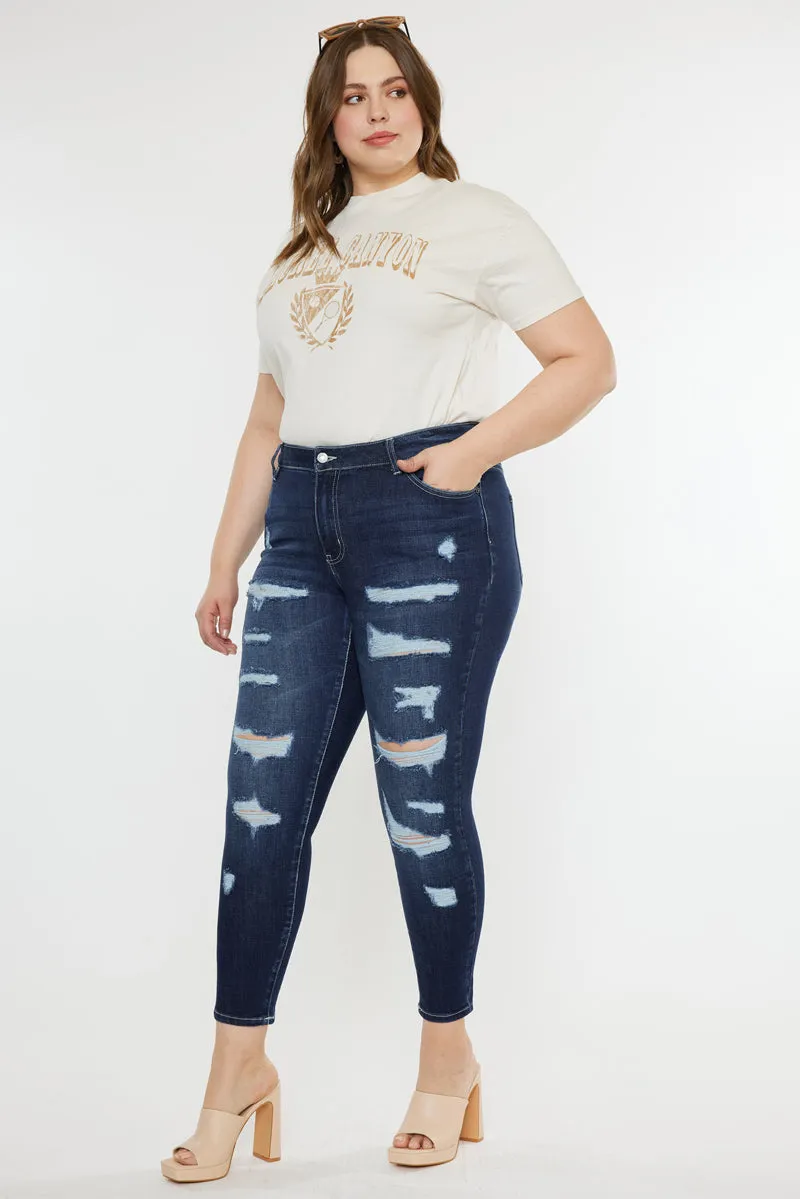 Tanya High Rise Super Skinny Jeans (Plus Size)