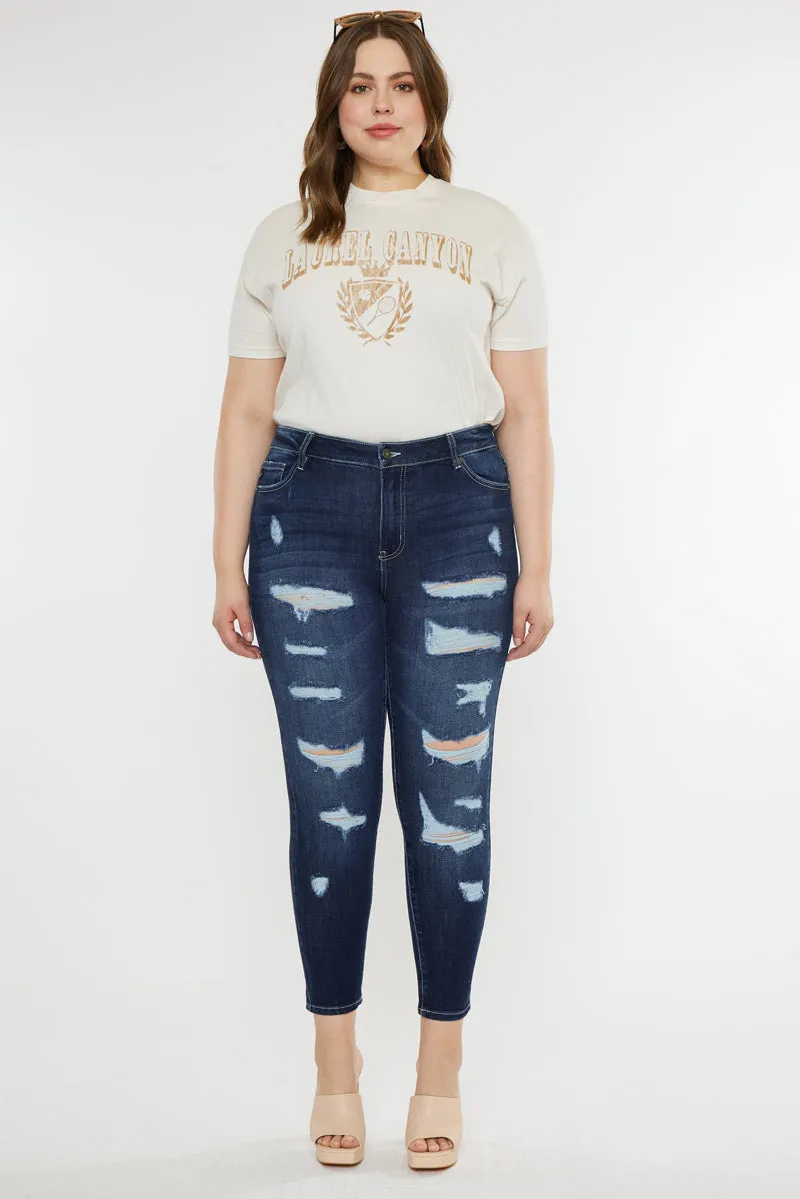 Tanya High Rise Super Skinny Jeans (Plus Size)